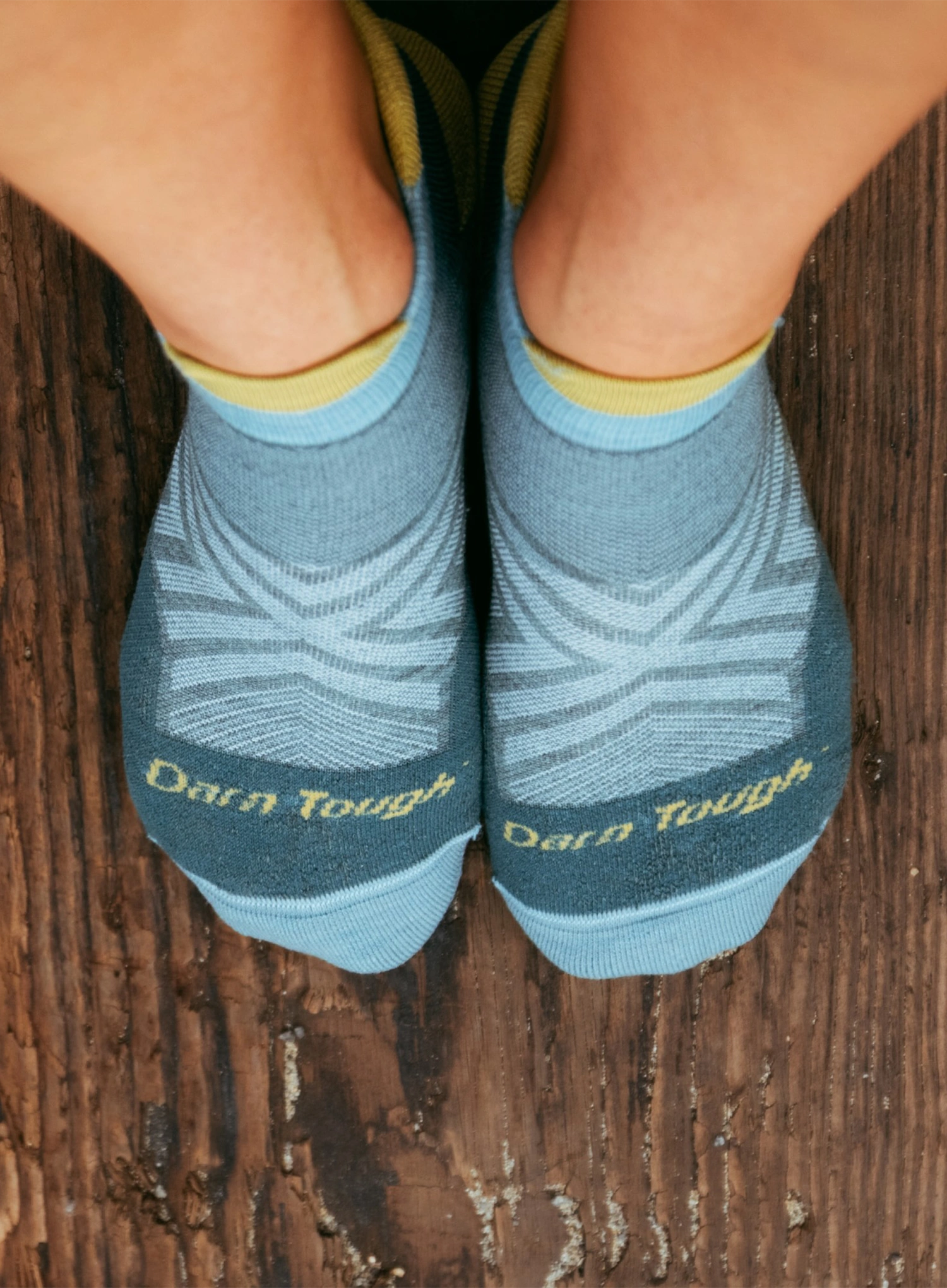 Ženske čarape za trčanje Darn Tough Run No Show Tab Ultra-Lightweight with Cushion - teal
