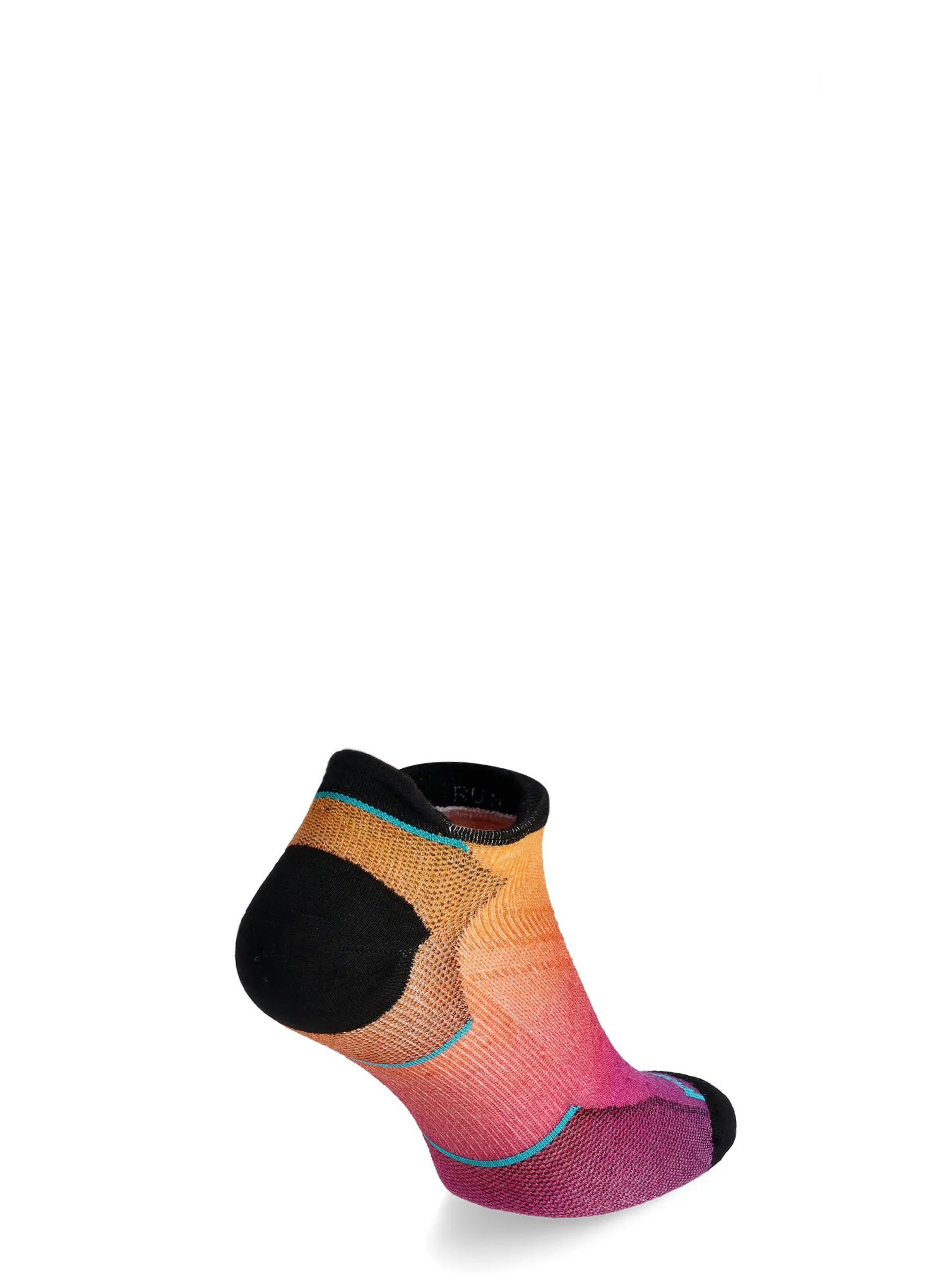 Ženske čarape za trčanje Smartwool Run Zero Cushion Ombre Print Low Ankle Socks - tandoori orange