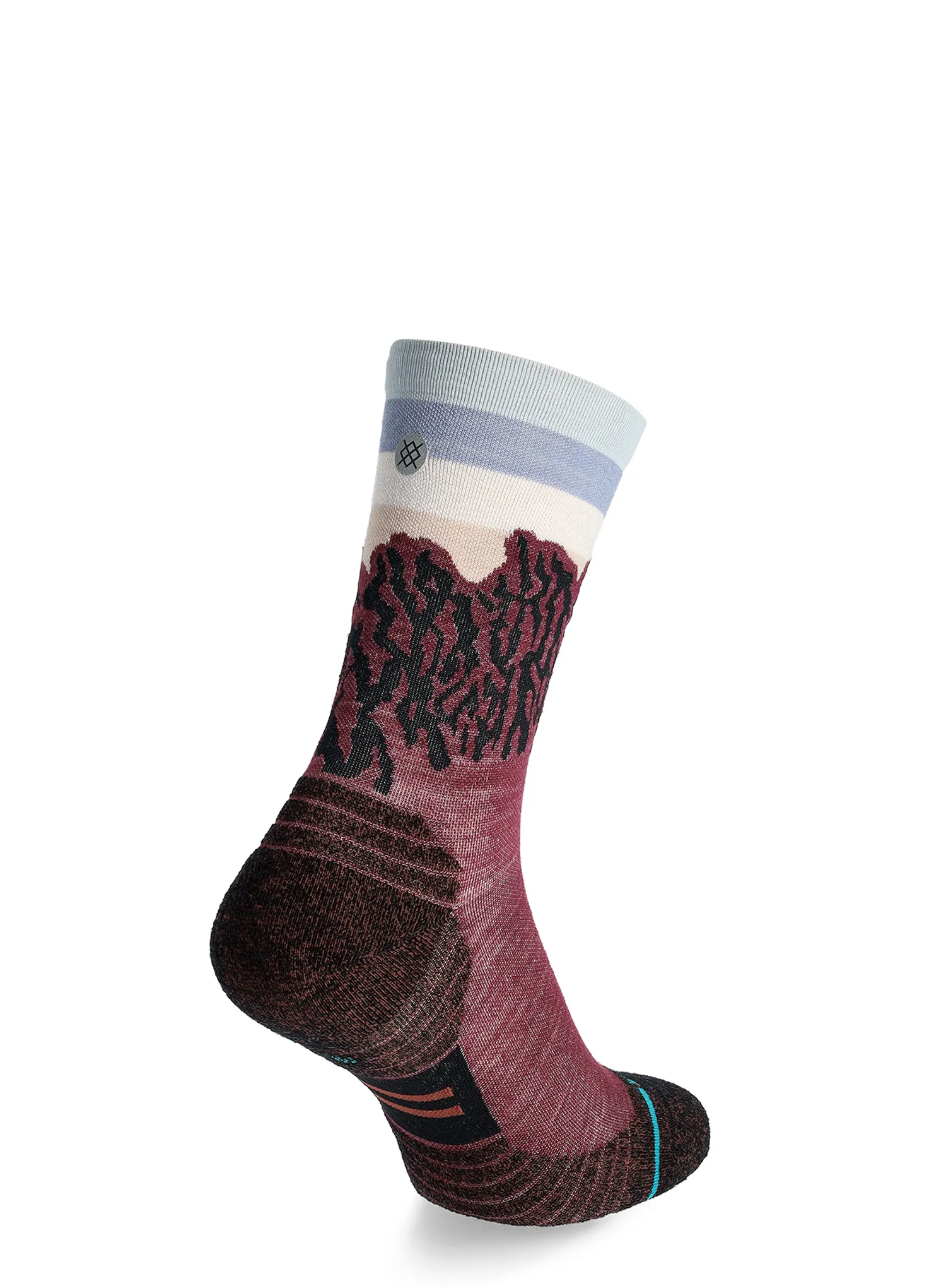 Ženske čarape Stance The Ridge Light Wool Crew - wine