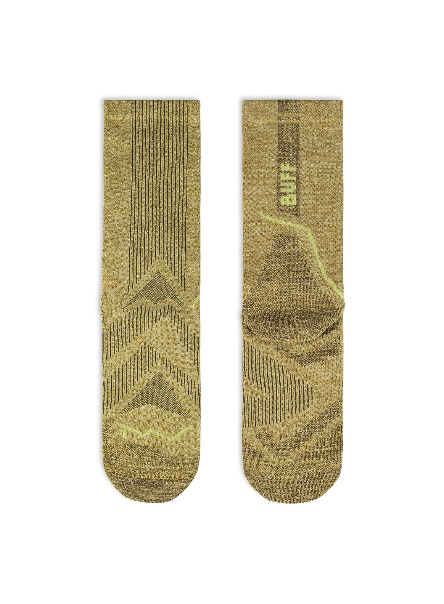 Čarape za trčanje Buff Dryflx Crew Sock DC - gingko