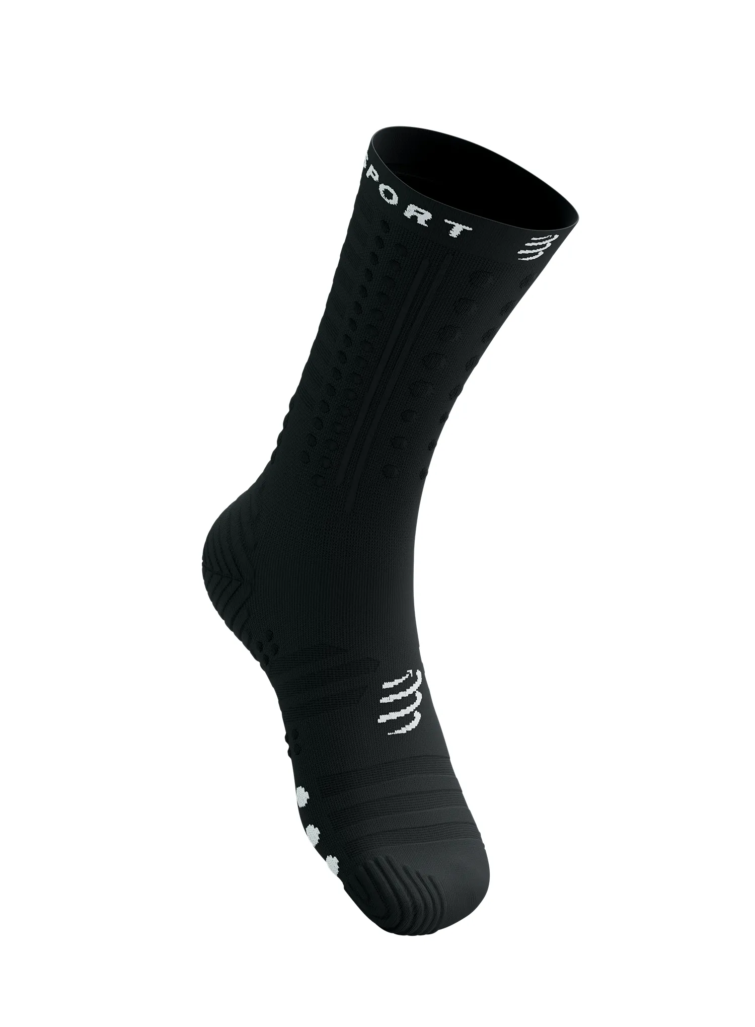 Čarape za trčanje Compressport Aero Socks 2.0 - black/white