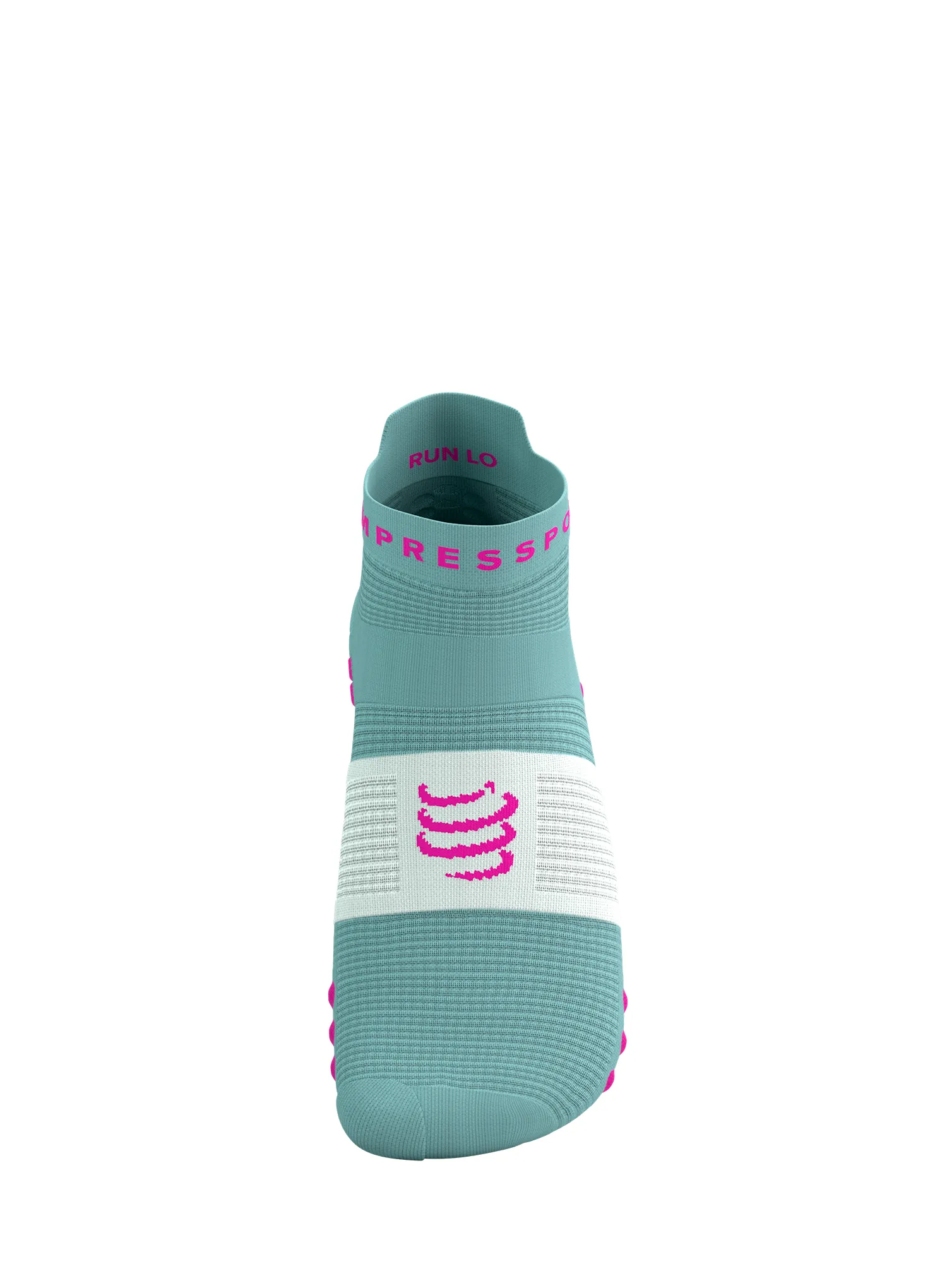 Čarape za trčanje Compressport Pro Racing Socks v4.0 Run Low - ether/neon pink