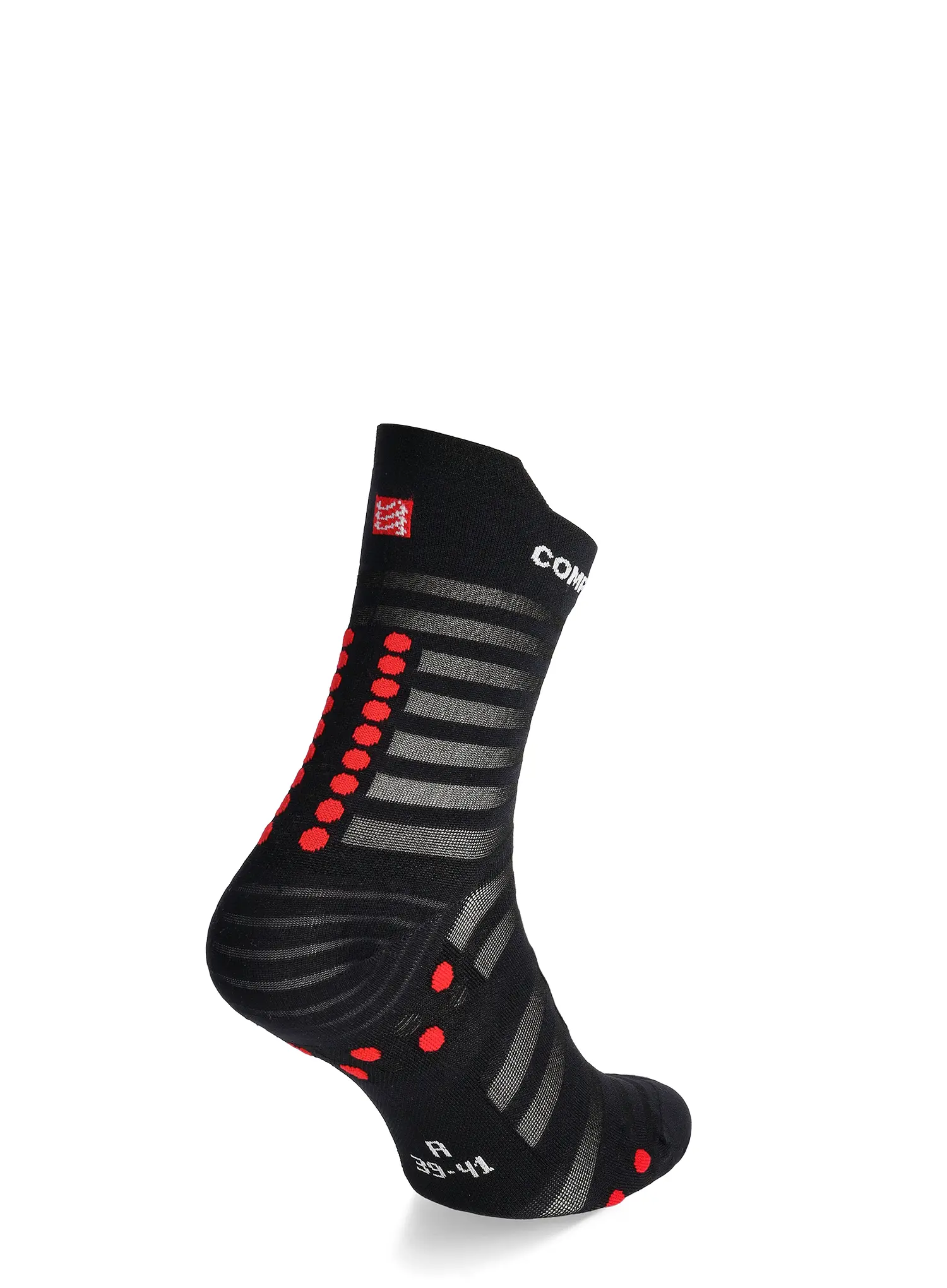 Čarape za trčanje Compressport Pro Racing v4.0 UL Run High - black/red