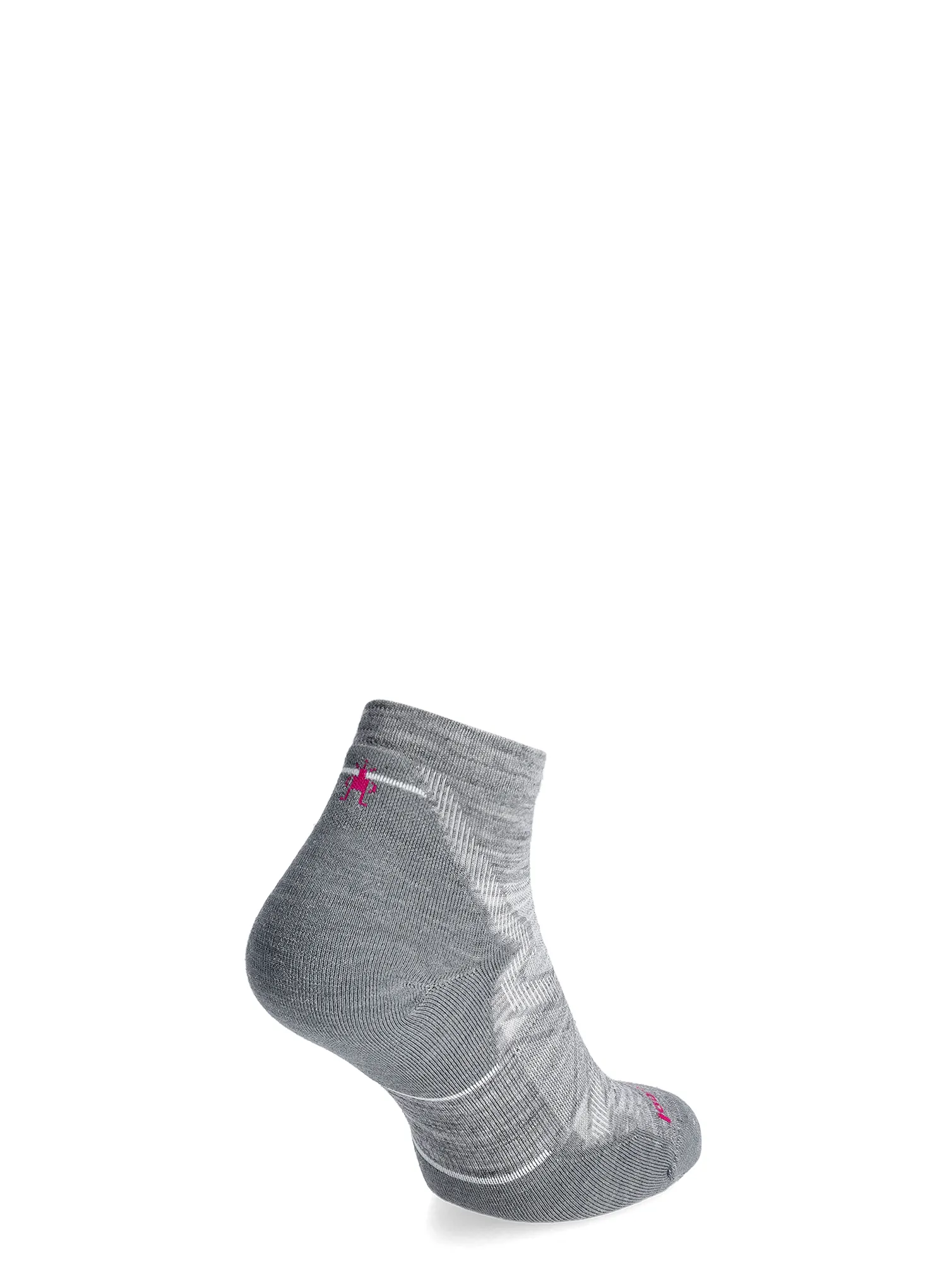Ženske čarape za trčanje Smartwool Run Targeted Cushion Ankle Socks - light gray/white