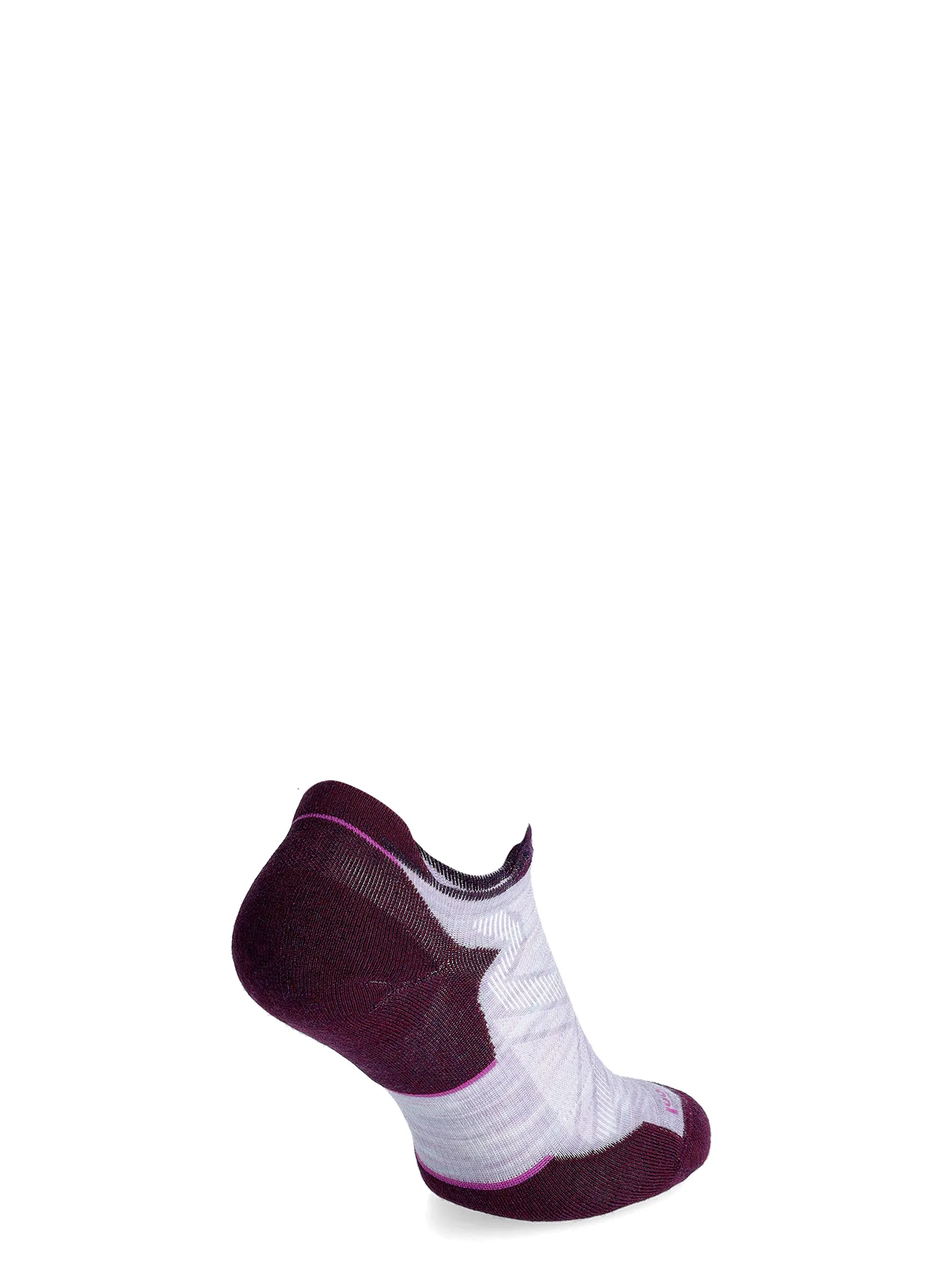 Ženske čarape za trčanje Smartwool Run Targeted Cushion Low Ankle Socks - purple/white