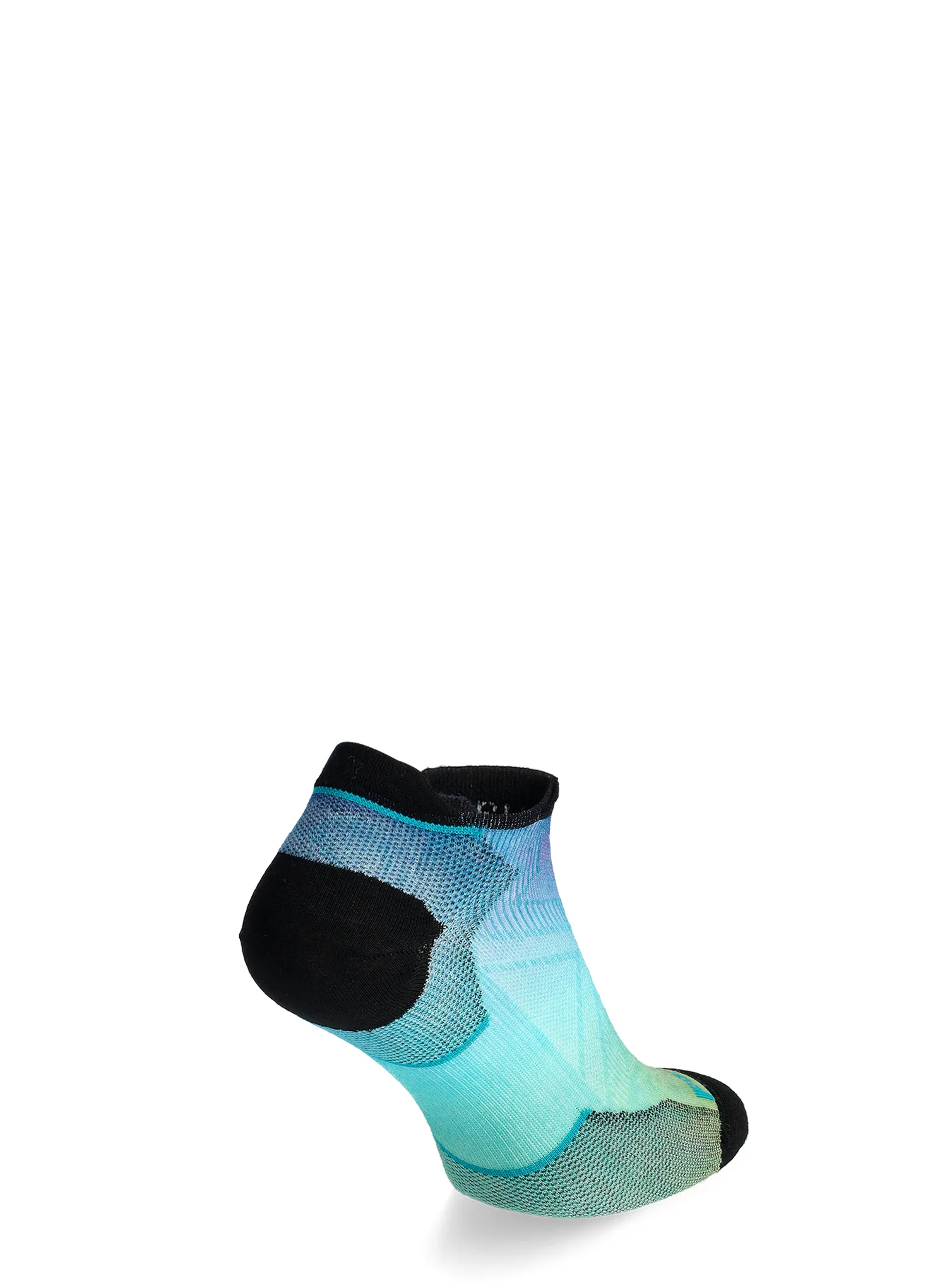 Ženske čarape za trčanje Smartwool Run Zero Cushion Ombre Print Low Ankle Socks - capri