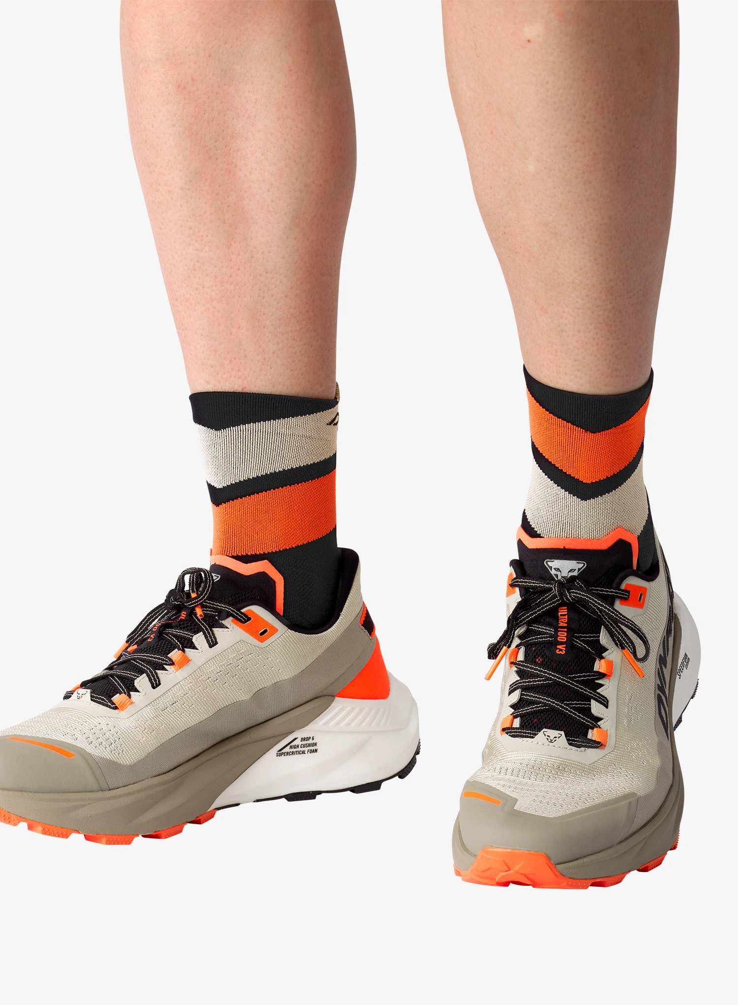 Čarape za trčanje Dynafit Ultra Mid Socks - black out/ultra orange