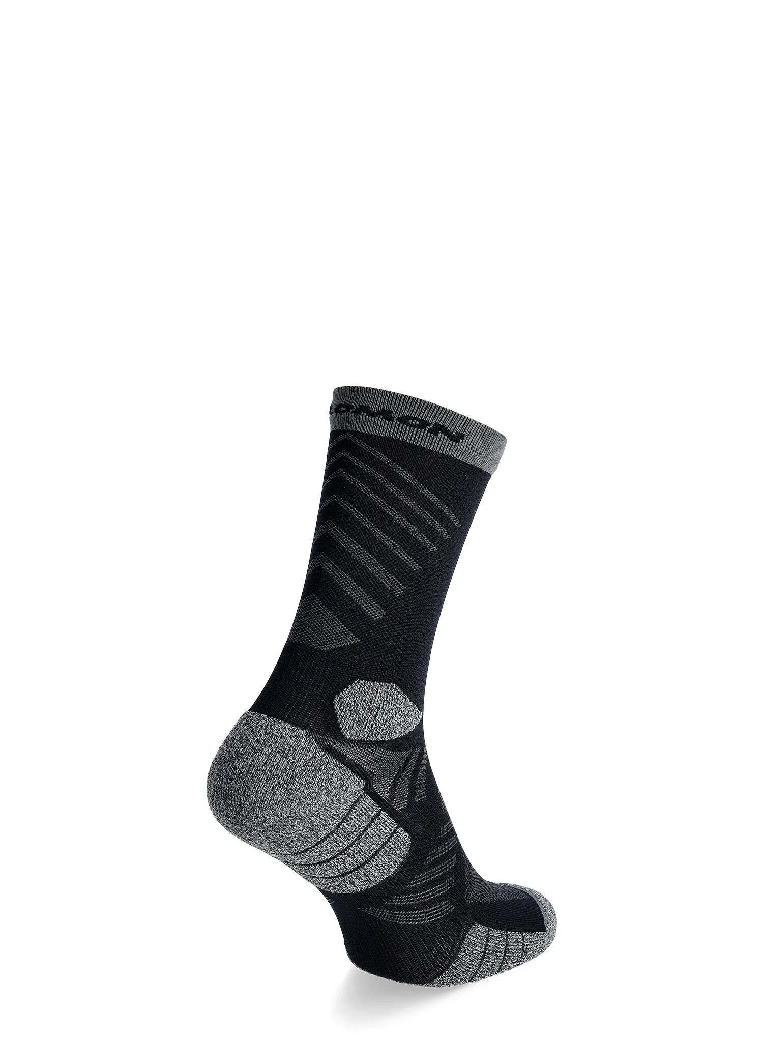 Čarape za trčanje Salomon Aero Crew - black/castelrock