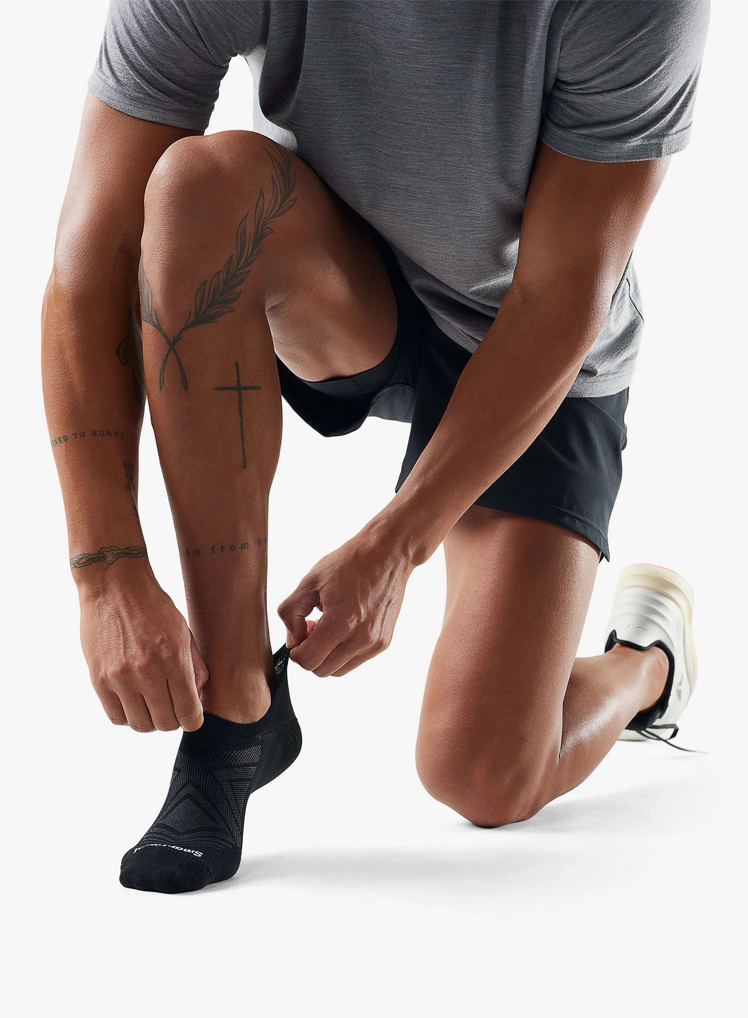Čarape za trčanje Smartwool Run Zero Cushion No Show Socks - black