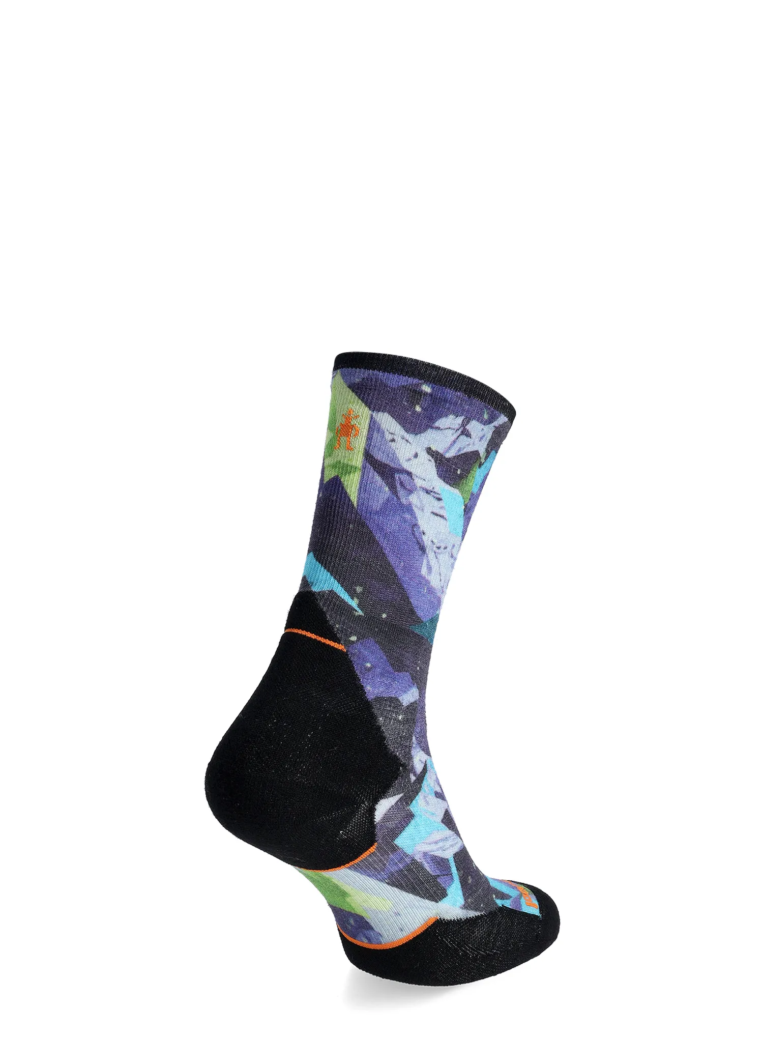 Čarape za trčanje Smartwool Trail Run Targeted Cushion Summit Sector Print Crew Socks - nightfall blue