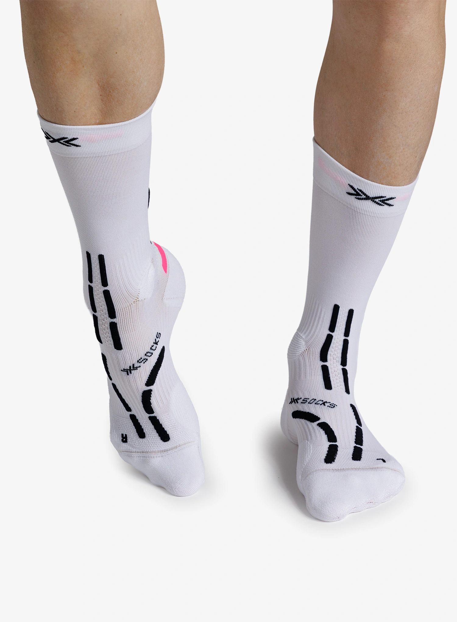 Čarape za trčanje X-Socks Trail Anatomix Crew - x white/x black