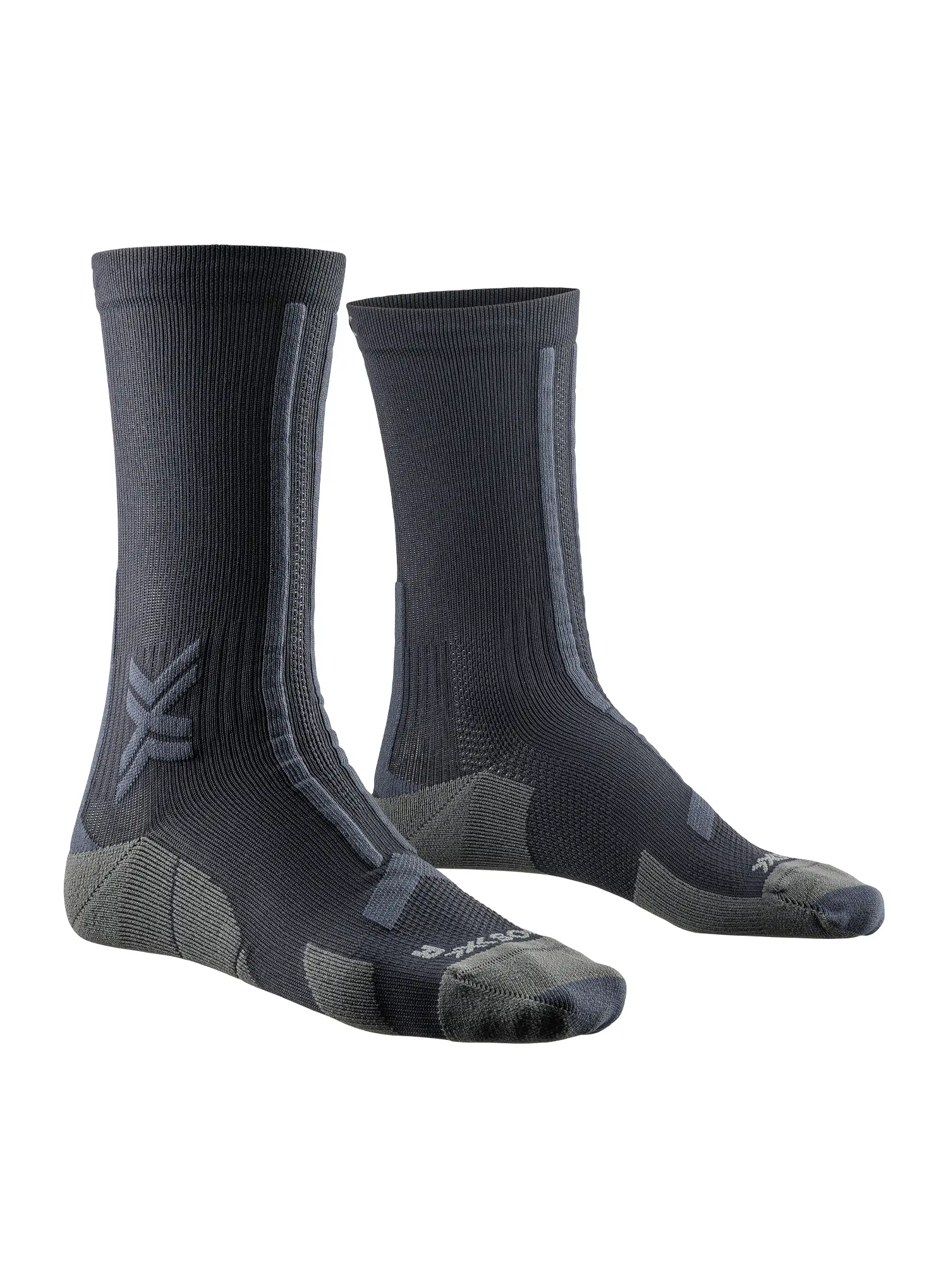 Čarape za trčanje X-Socks Trail Run Discover Crew - black/charcoal