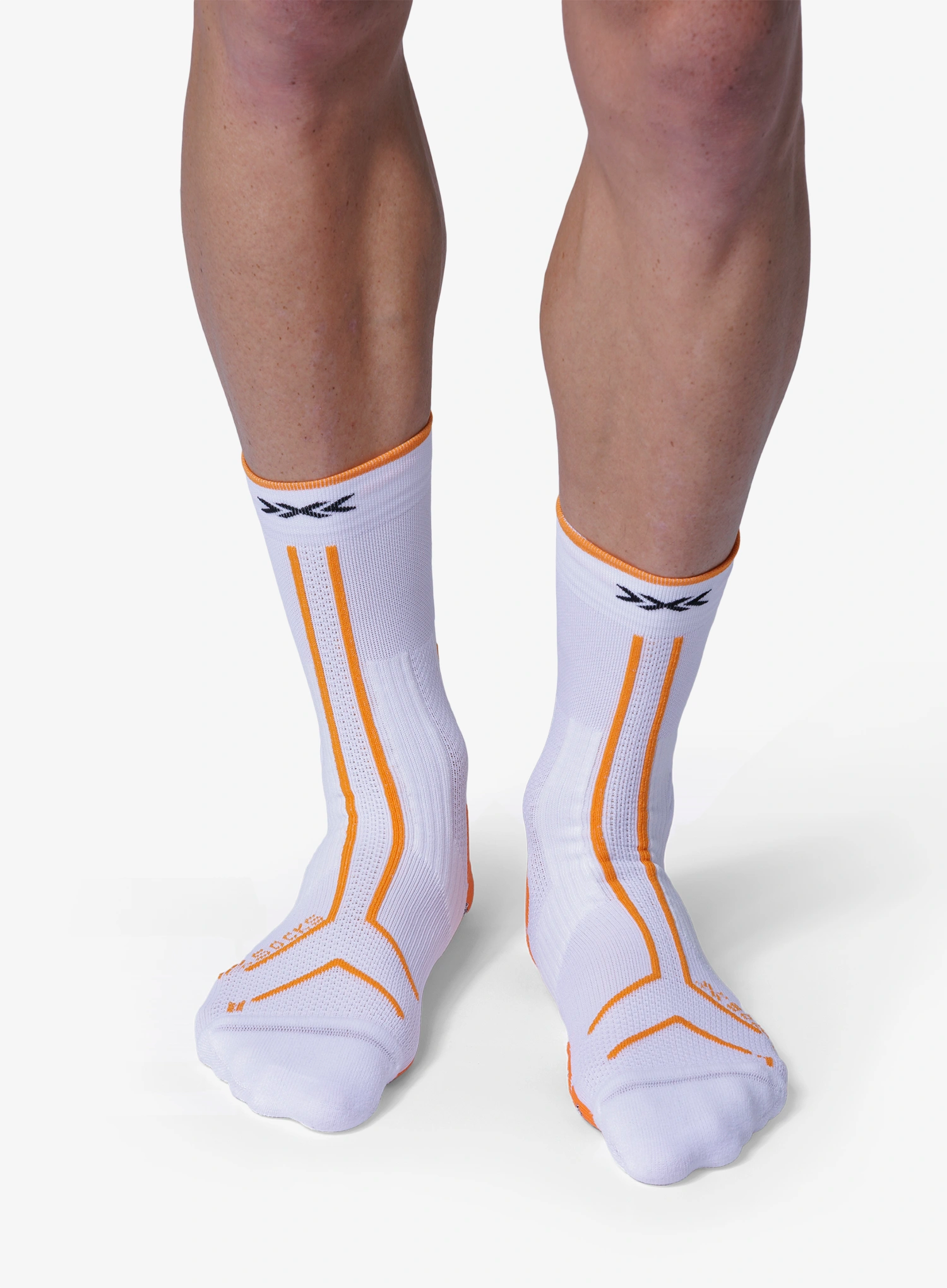 Čarape za trčanje X-Socks Trailrun Terraskin Expert Crew - x white/blazing orange