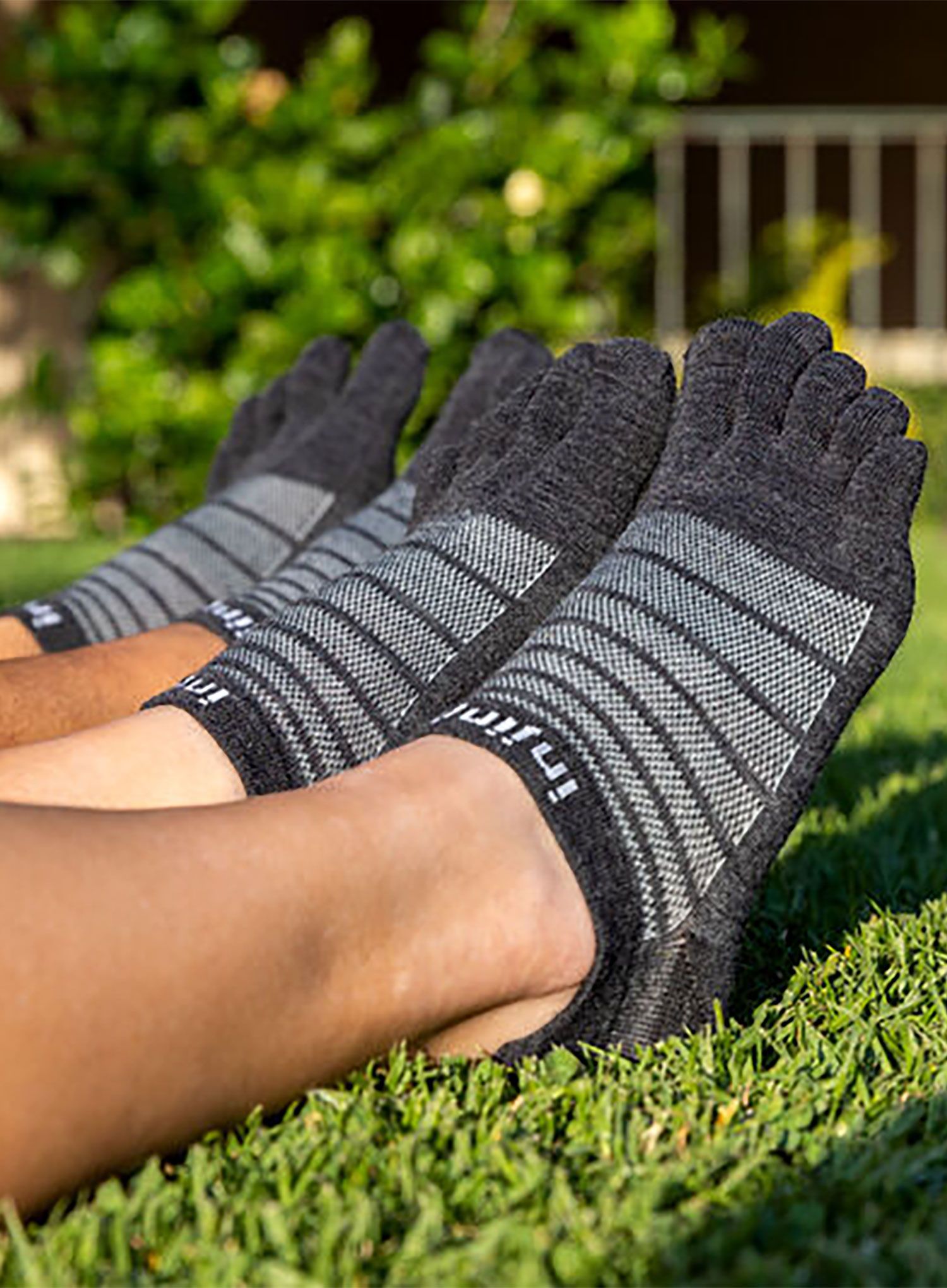 Merino čarape Injinji Run Lightweight No-Show Wool - slate