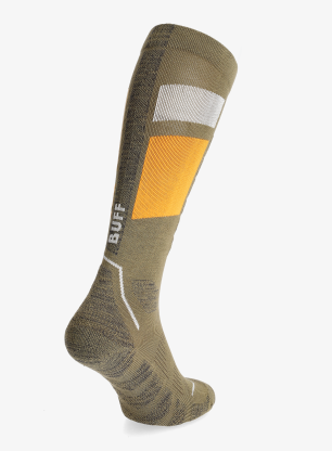 Skijaške čarape Buff Thermonet Over the Calf Socks - olive green
