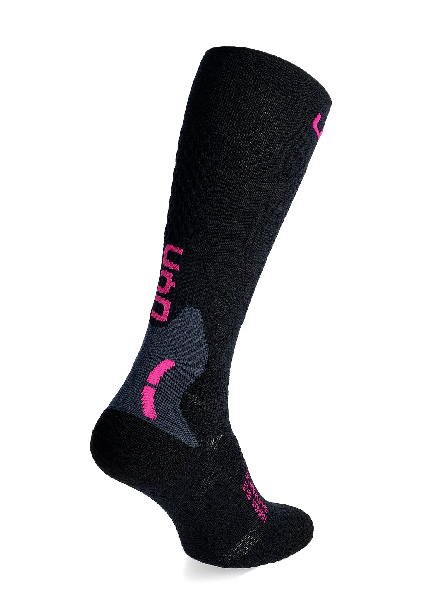 Ženske skijaške čarape UYN Ski One Alpine Merino Socks - black/pink