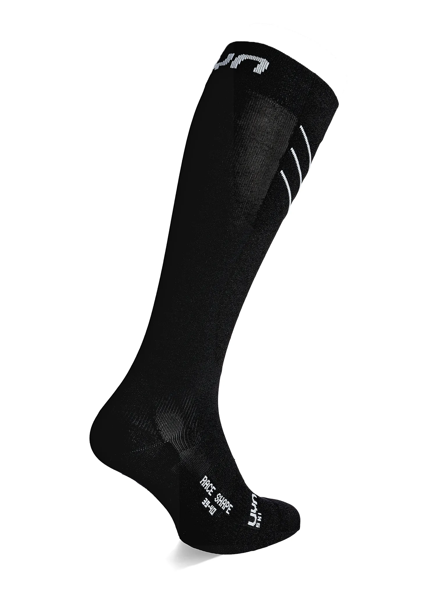 Ženske skijaške čarape UYN Ski Race Shape Socks - black/white
