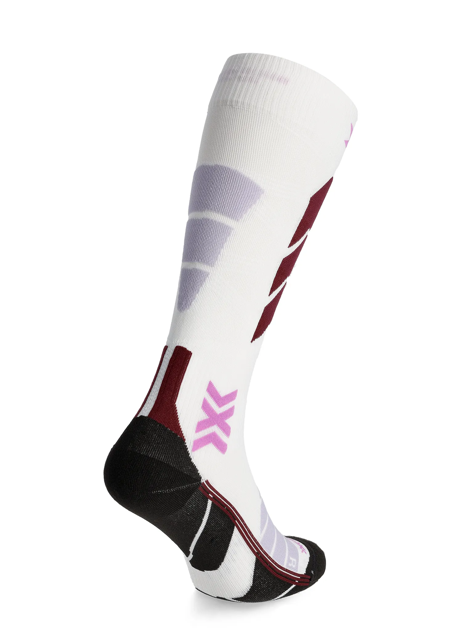 Ženske skijaške čarape X-Socks Ski Expert OTC - x white/lavender