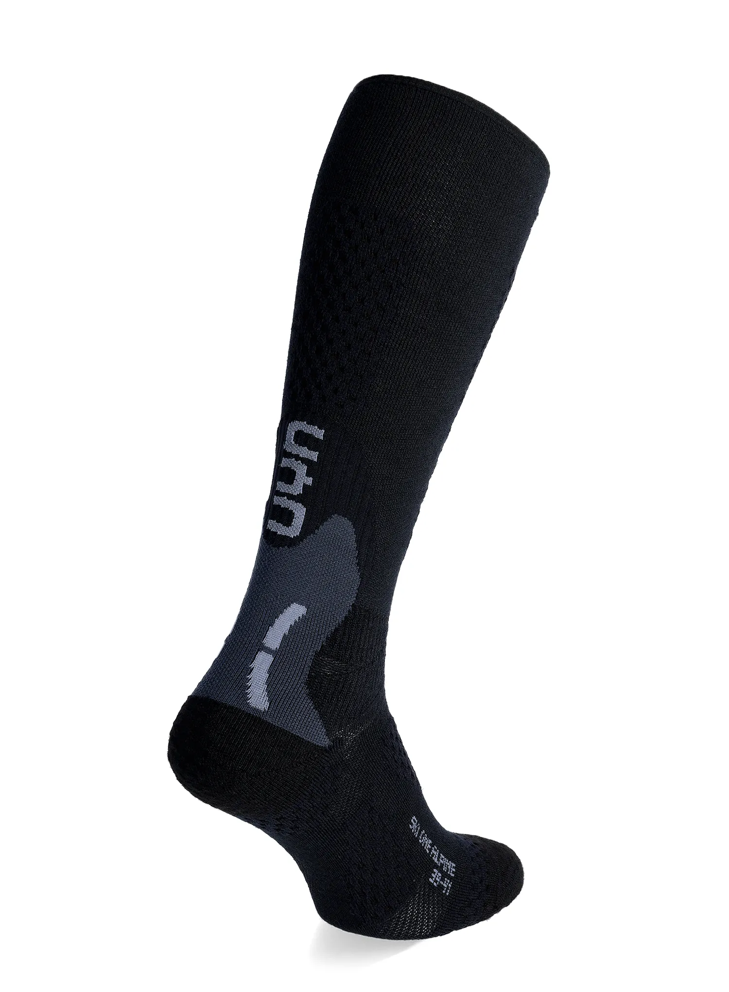 Skijaške čarape UYN Ski One Alpine Merino Socks - black/grey