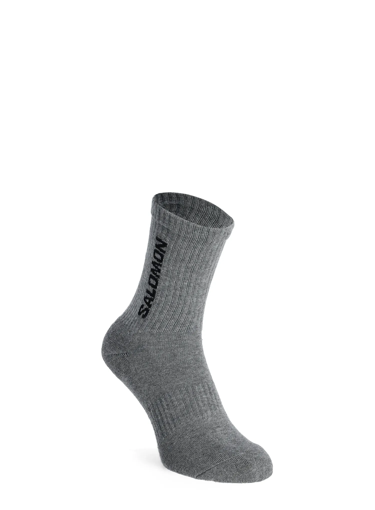 Čarape Salomon Everyday Crew 3Pack - black/white/med grey melange