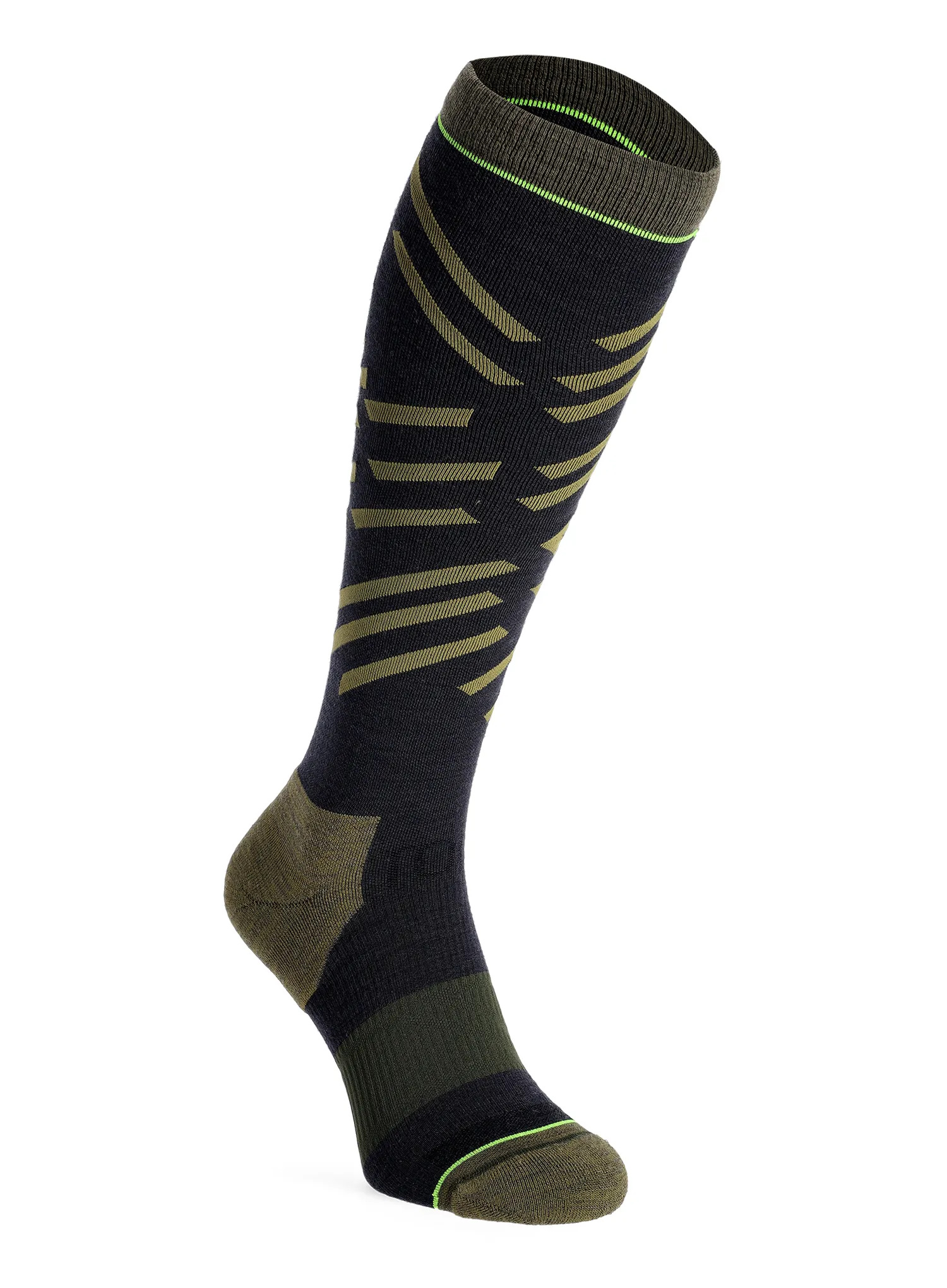 Merino čarape Ortovox Ski Tour Long Socks - dark wild herbs