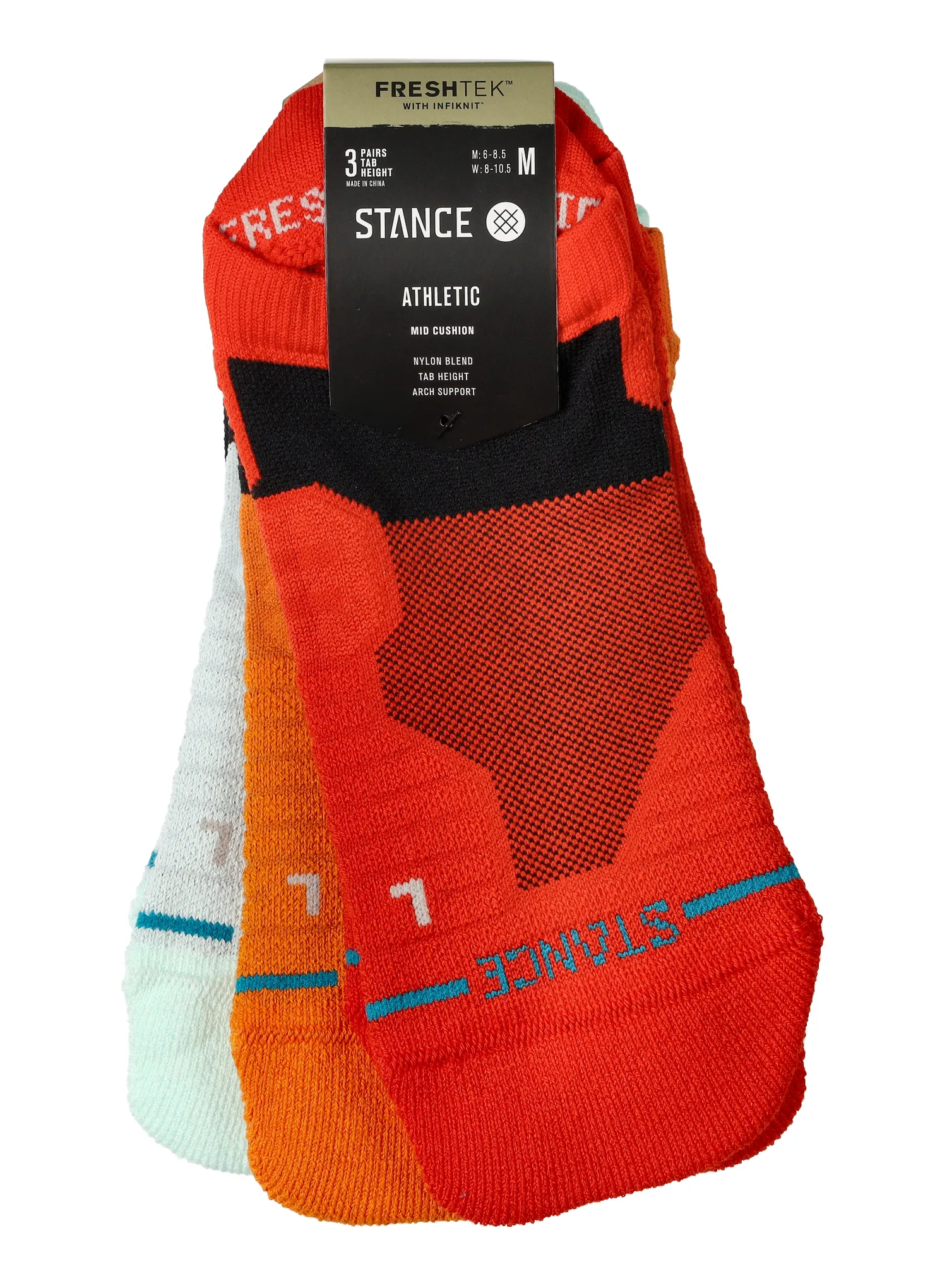 Čarape Stance Box Checked Mid Tab 3 Pack - multi