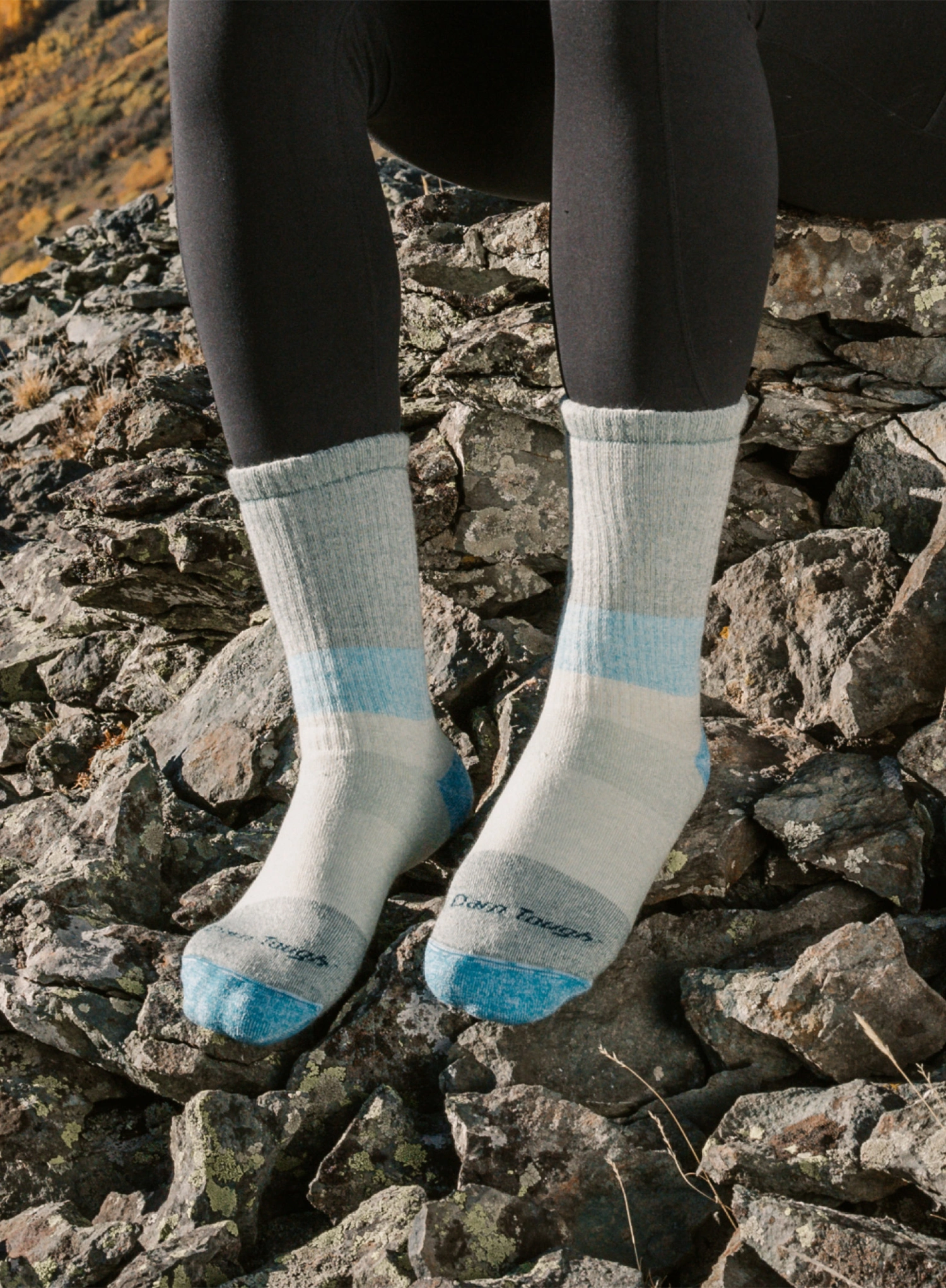 Ženske trekking čarape Darn Tough Mountaineering Micro Crew Heavyweight with Full Cushion - reed