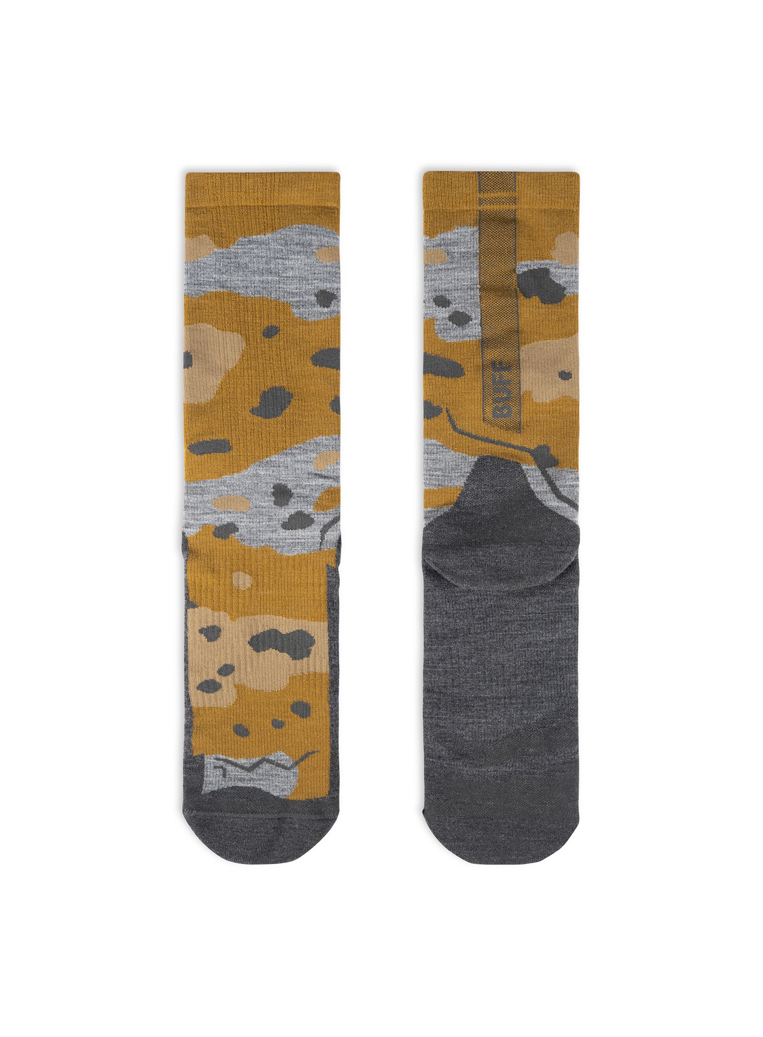 Planinarske čarape Buff Merino LIghtweight Crew Sock LWC2 - umber khaki