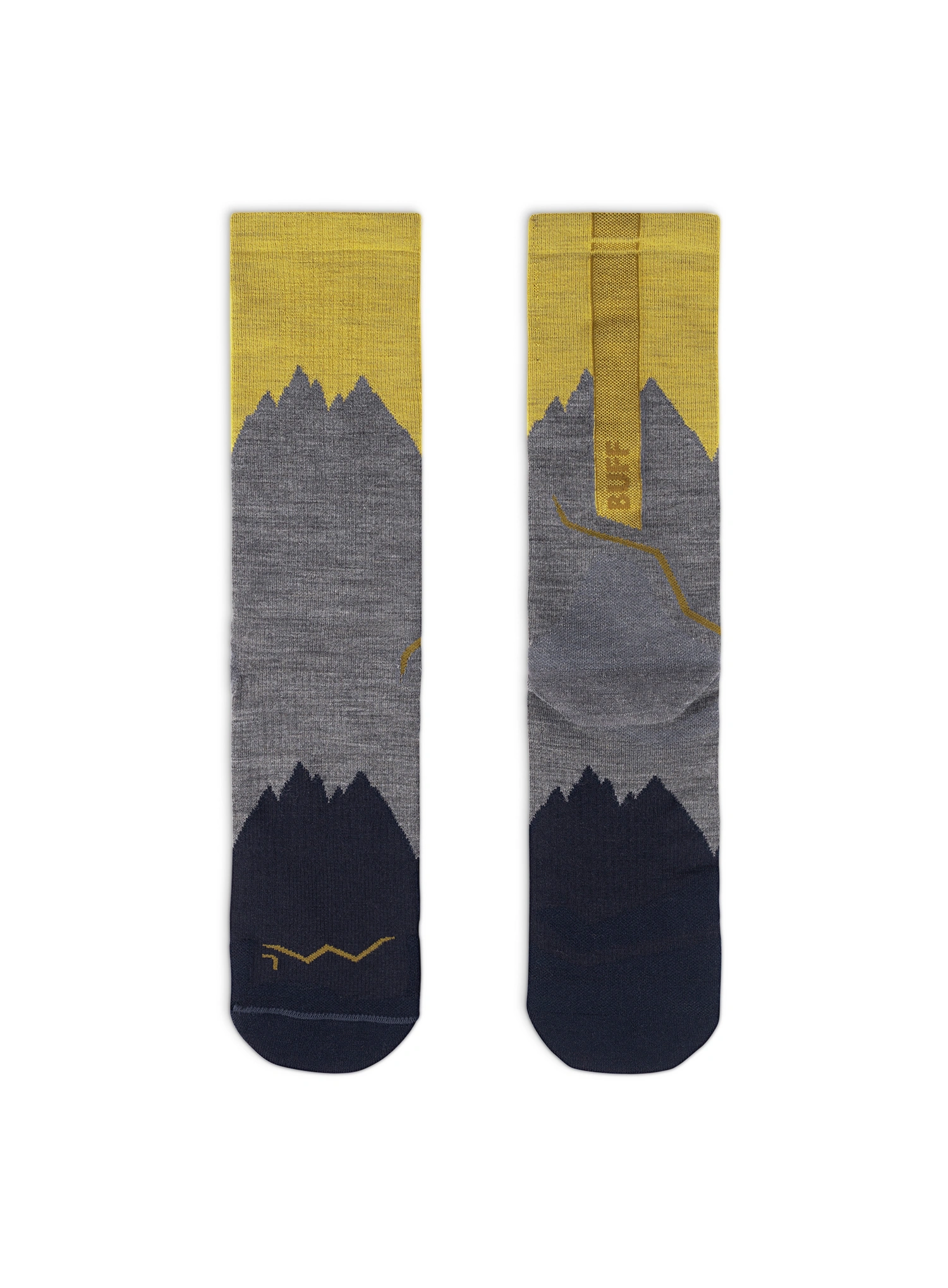 Planinarske čarape Buff Merino LIghtweight Crew Sock LWC3 - grey