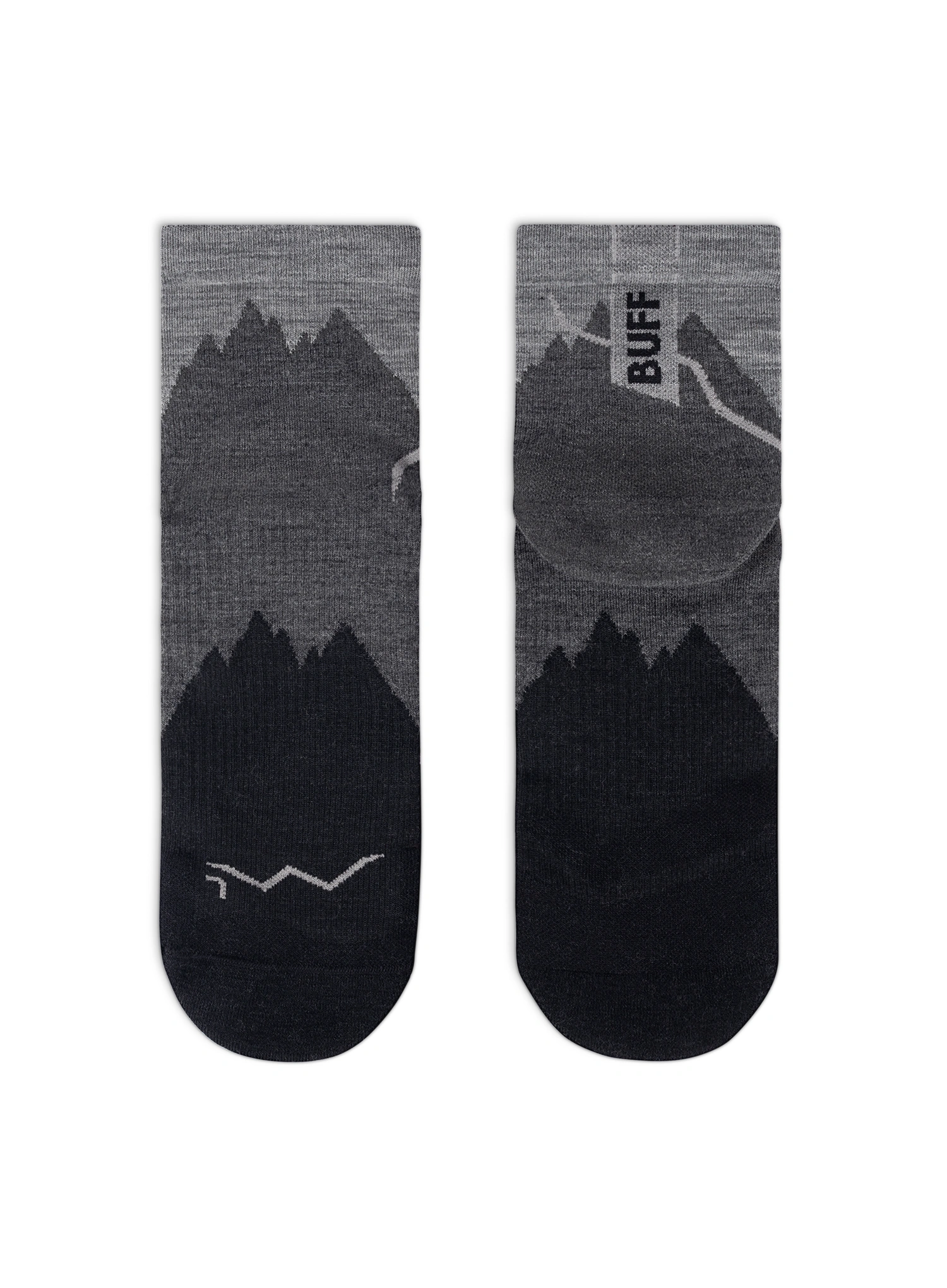 Planinarske čarape Buff Merino LIghtweight Quarter Sock LWQ3 - black