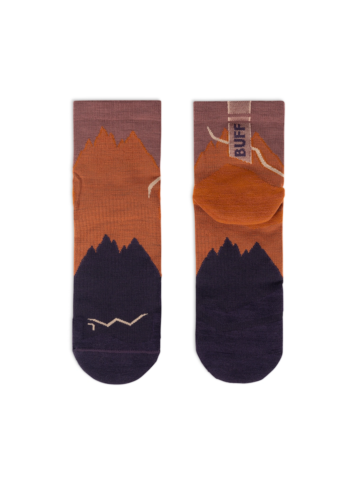 Planinarske čarape Buff Merino LIghtweight Quarter Sock LWQ3 - ginger