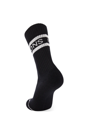 Planinarske čarape Mons Royale Signature Merino Crew Sock - black/white