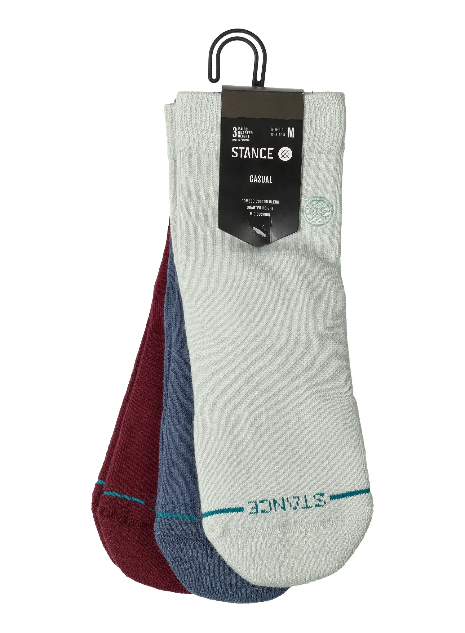 Planinarske čarape Stance Icon Quarter 3 Pack - pale blue
