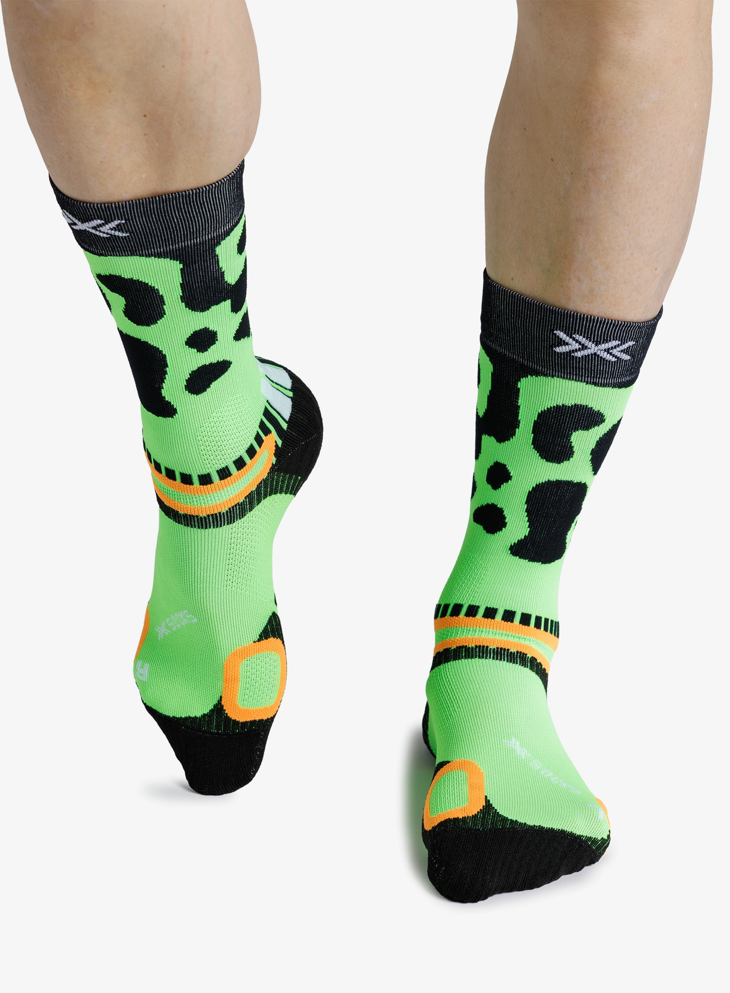 Čarape X-Socks Hike Discover Crew - fluo green frog