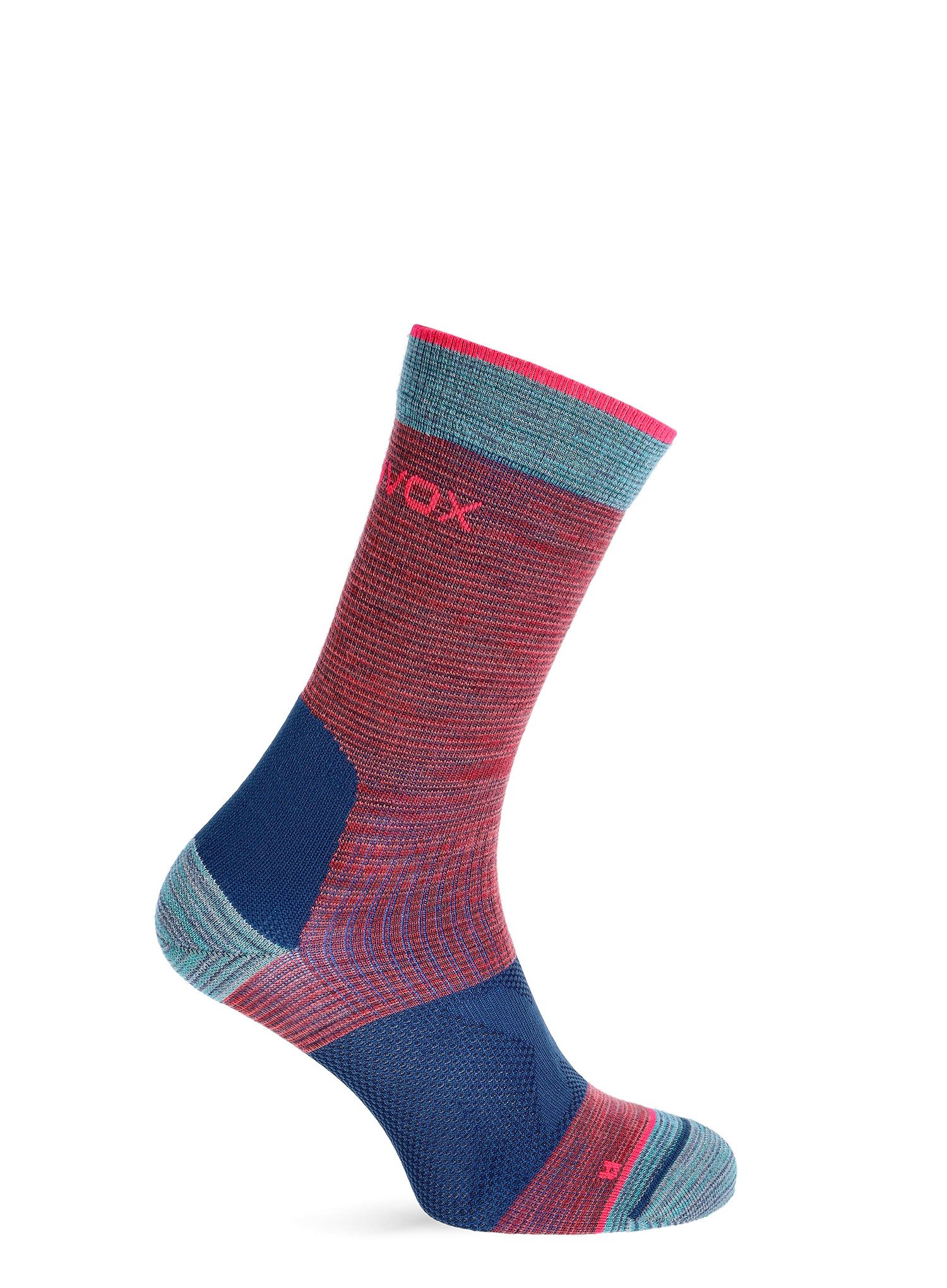 Ženske trekking čarape Ortovox Alpinist Mid Socks - hot coral