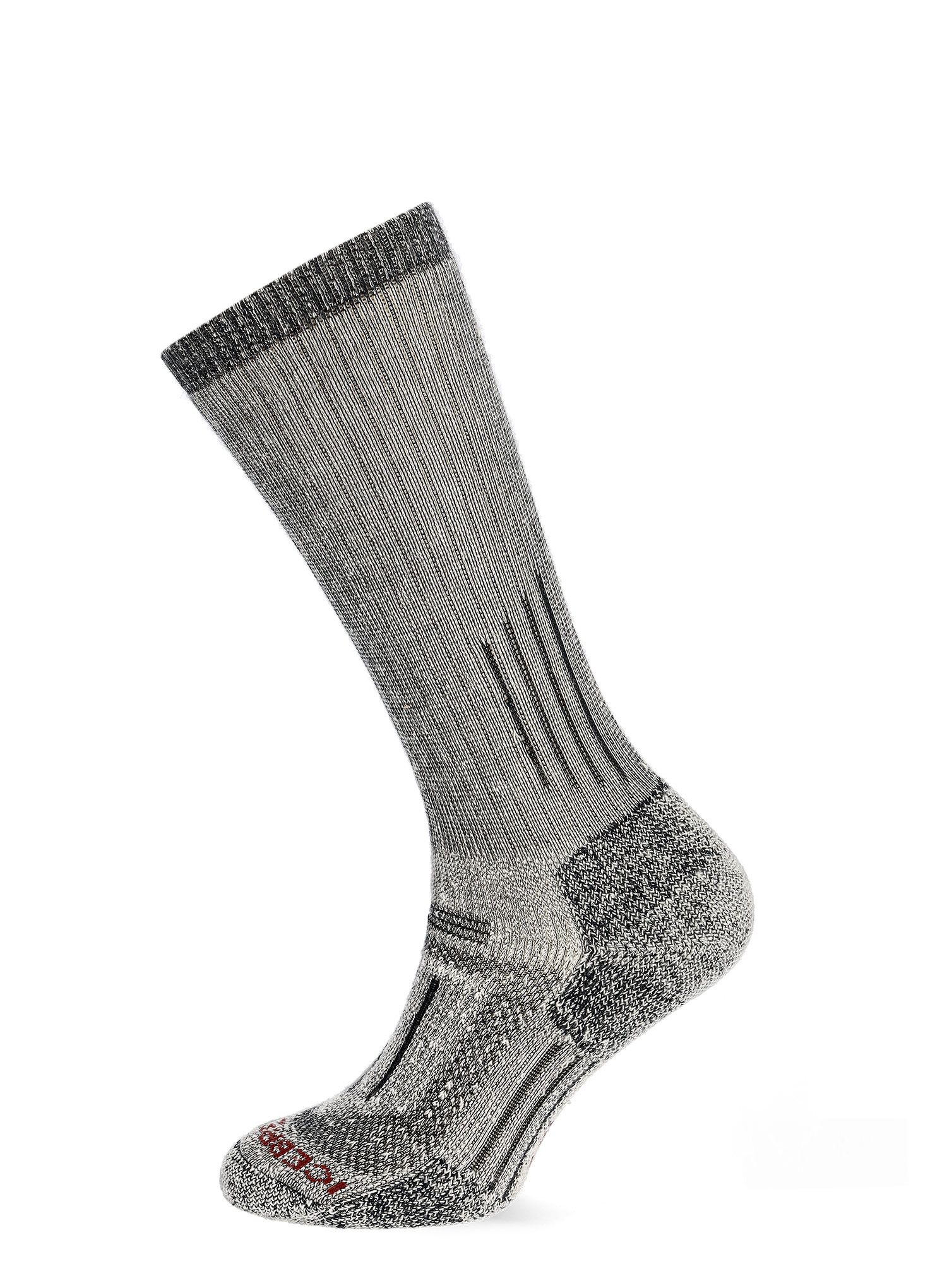 Čarape Icebreaker Mountaineer Mid Calf - jet hthr/espresso
