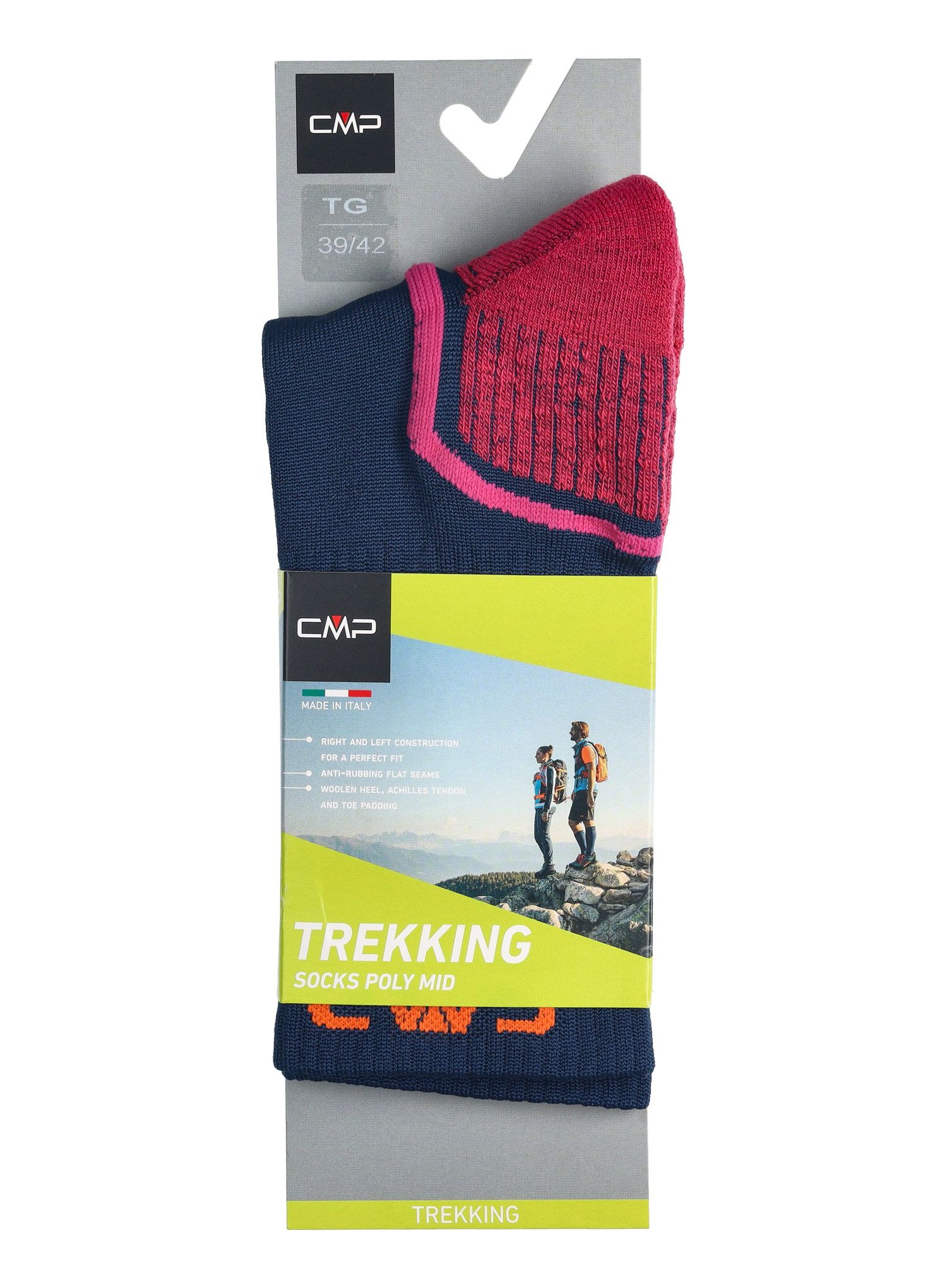 Ženske planinarske čarape CMP Trekking Sock Poly Mid - blue