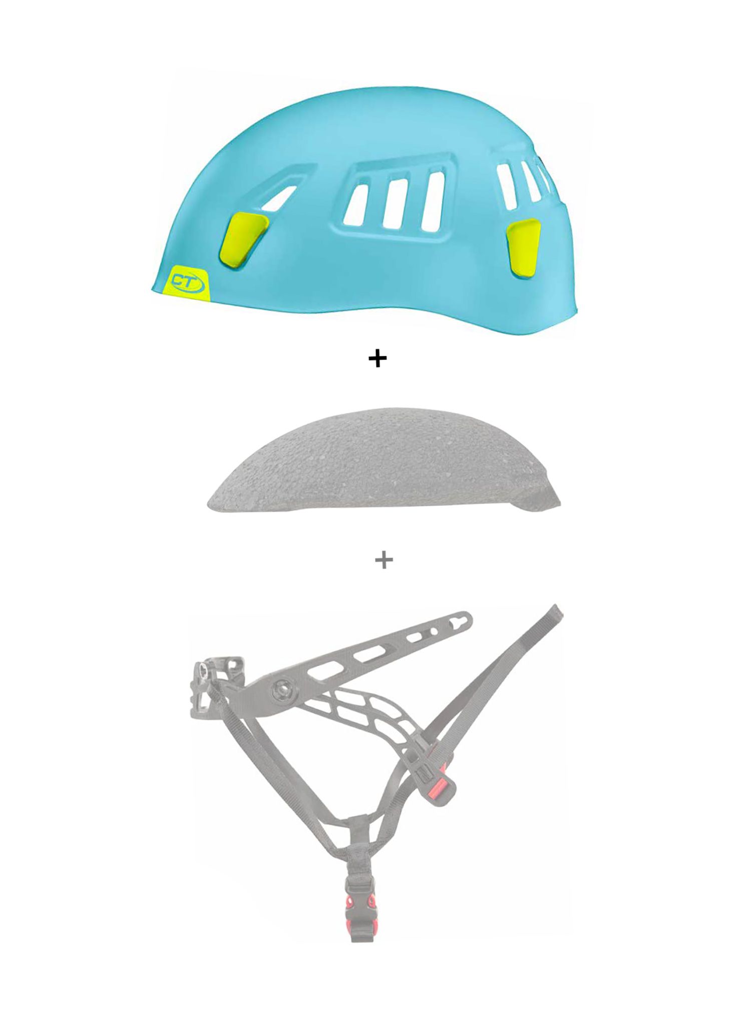 Jezgro kacige Climbing Technology/SKYLOTEC Moon External Shell - light blue/green