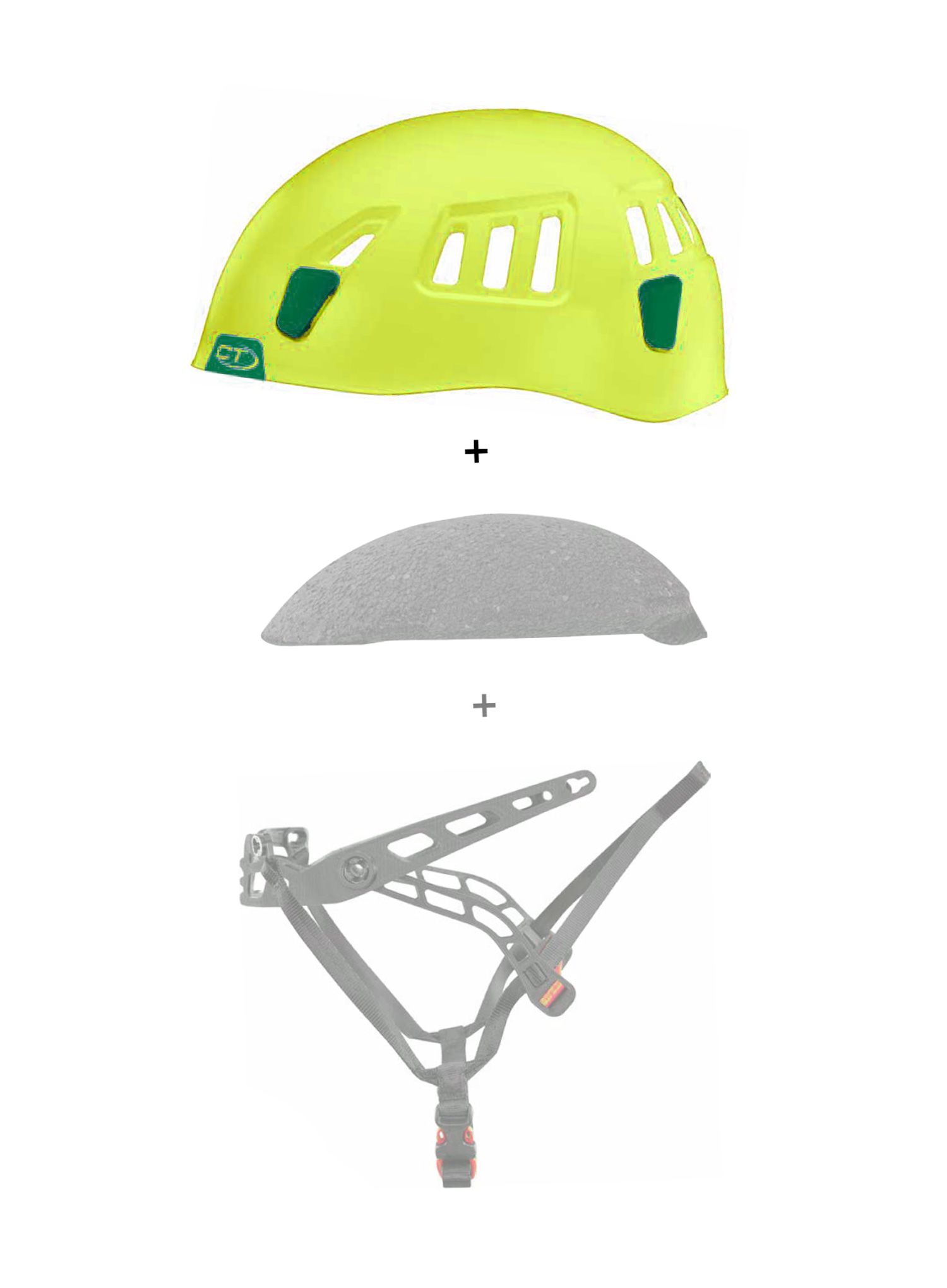 Jezgro kacige Climbing Technology/SKYLOTEC Moon External Shell - green/dark green