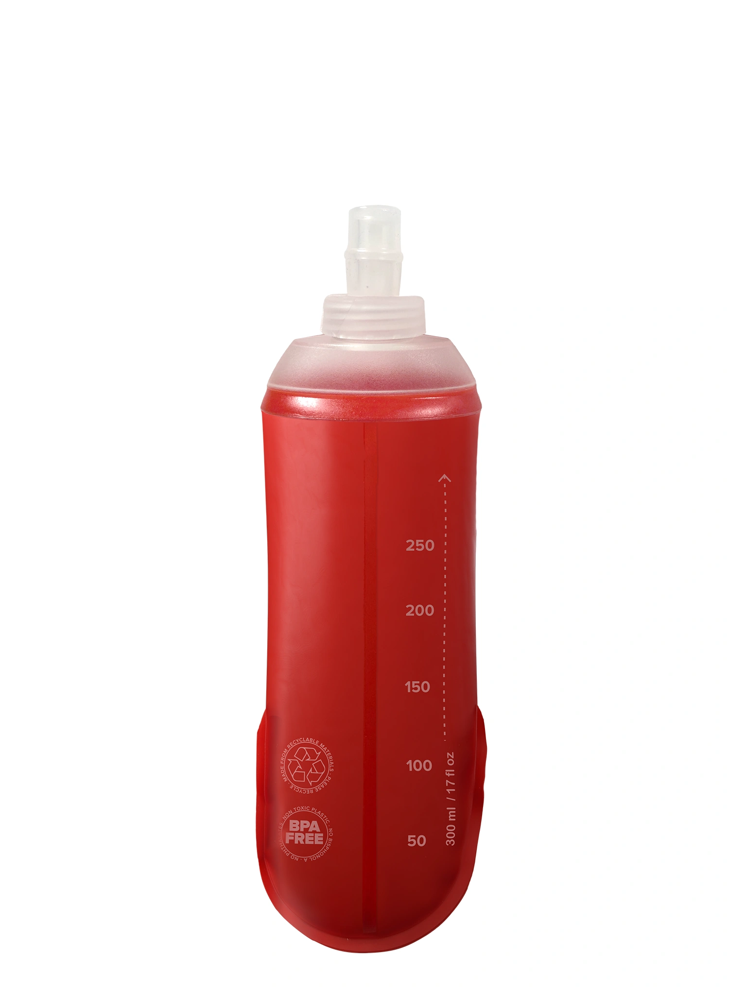 Mekana boca Compressport ErgoFlask 300ml - red/red
