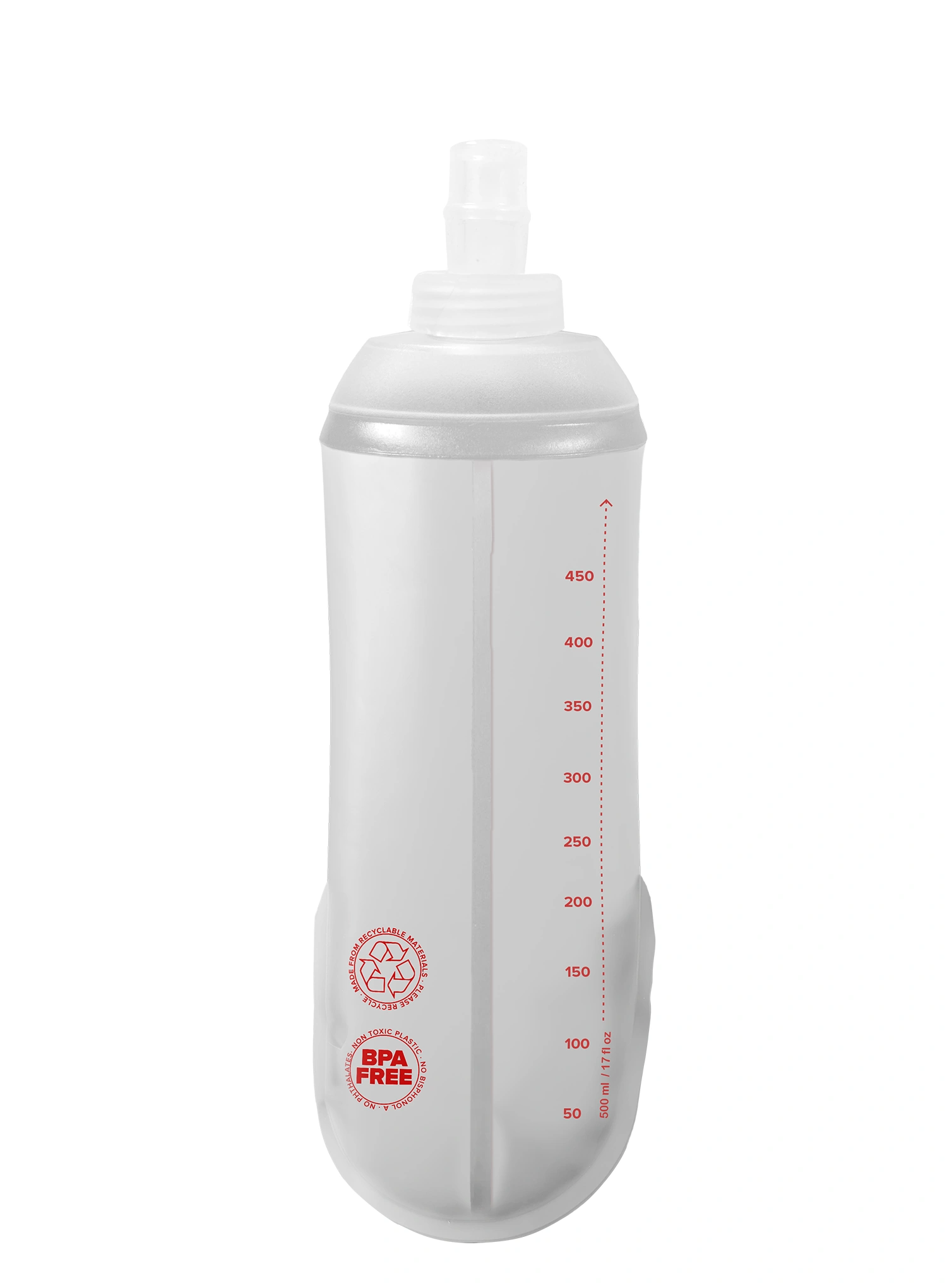 Mekana boca Compressport ErgoFlask 500ml - clear