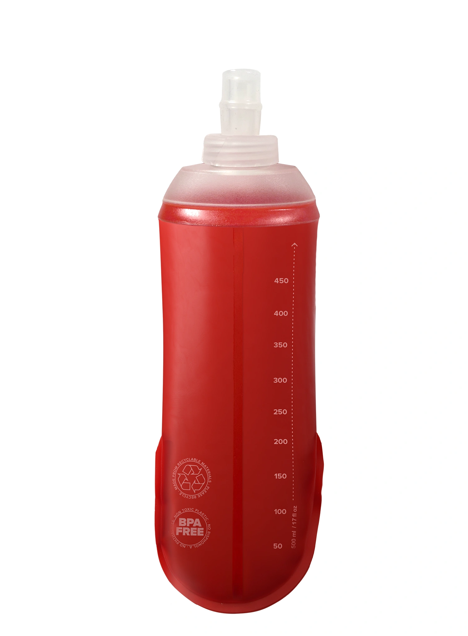 Mekana boca Compressport ErgoFlask 500ml - red/red