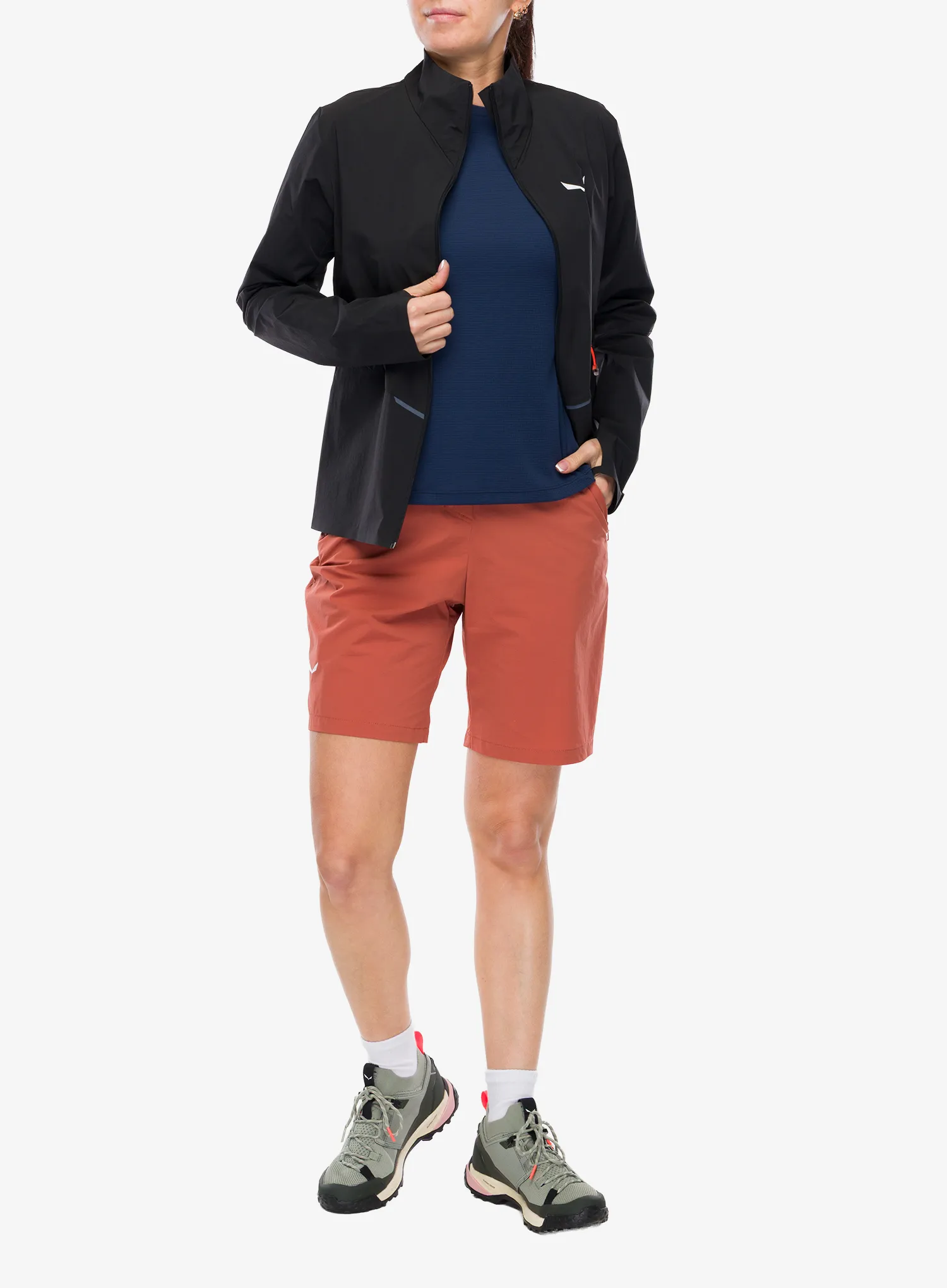 Ženski softshell Salewa Pedroc Dst Light Jacket - black out