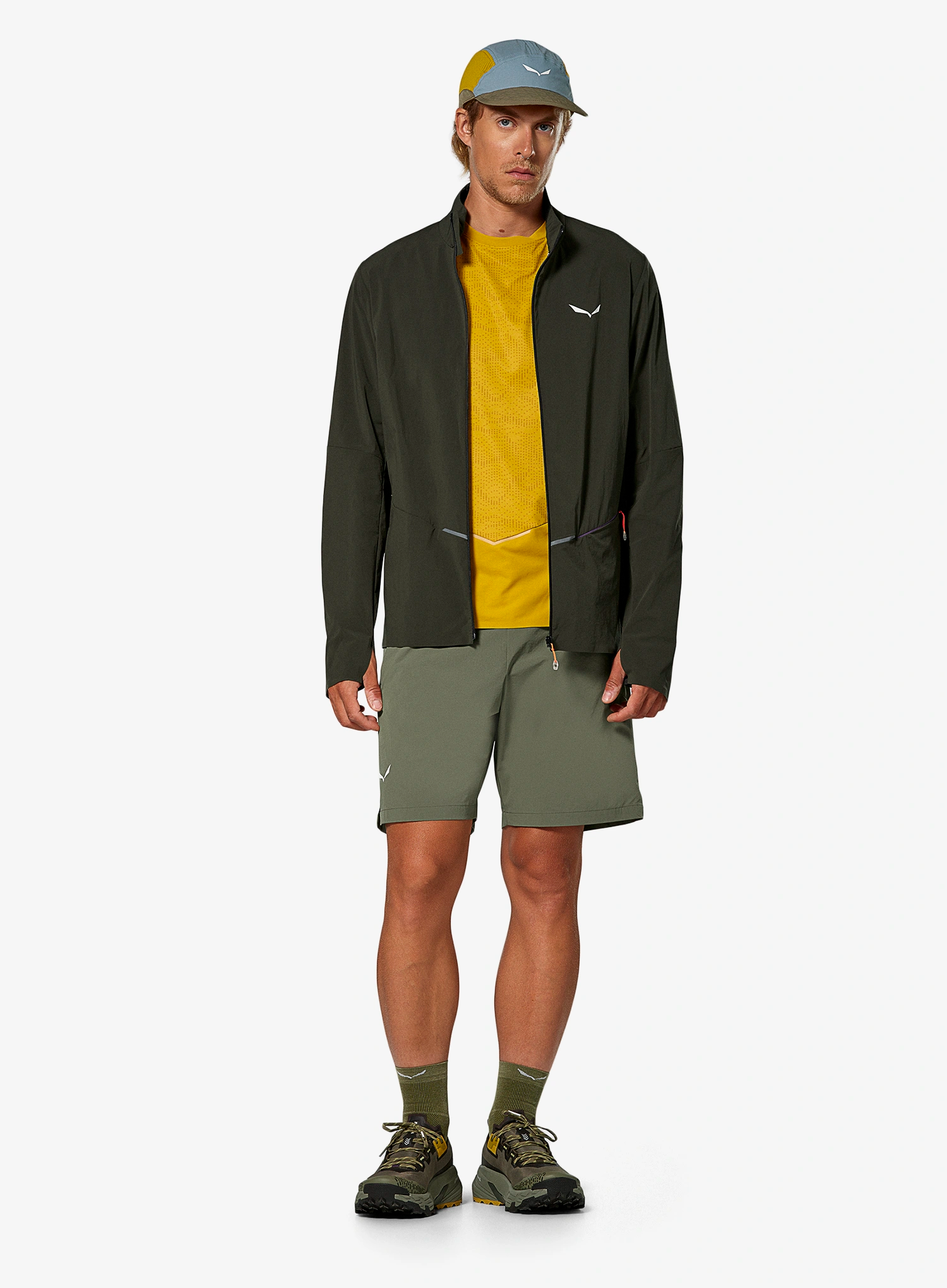 Softshell jakna Salewa Pedroc Dst Light Jacket - dark olive