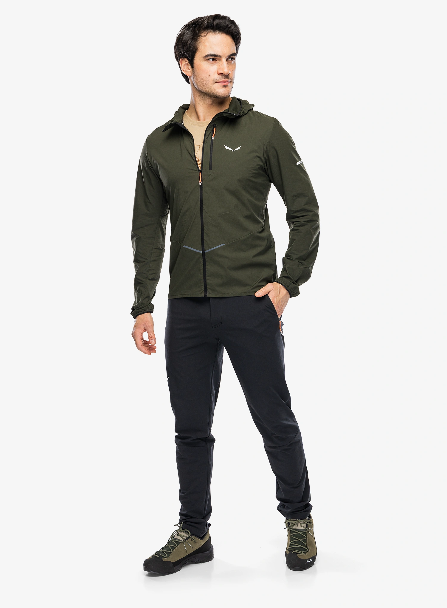 Softshell jakna Salewa Pedroc Wind HD Light Jacket - dark olive