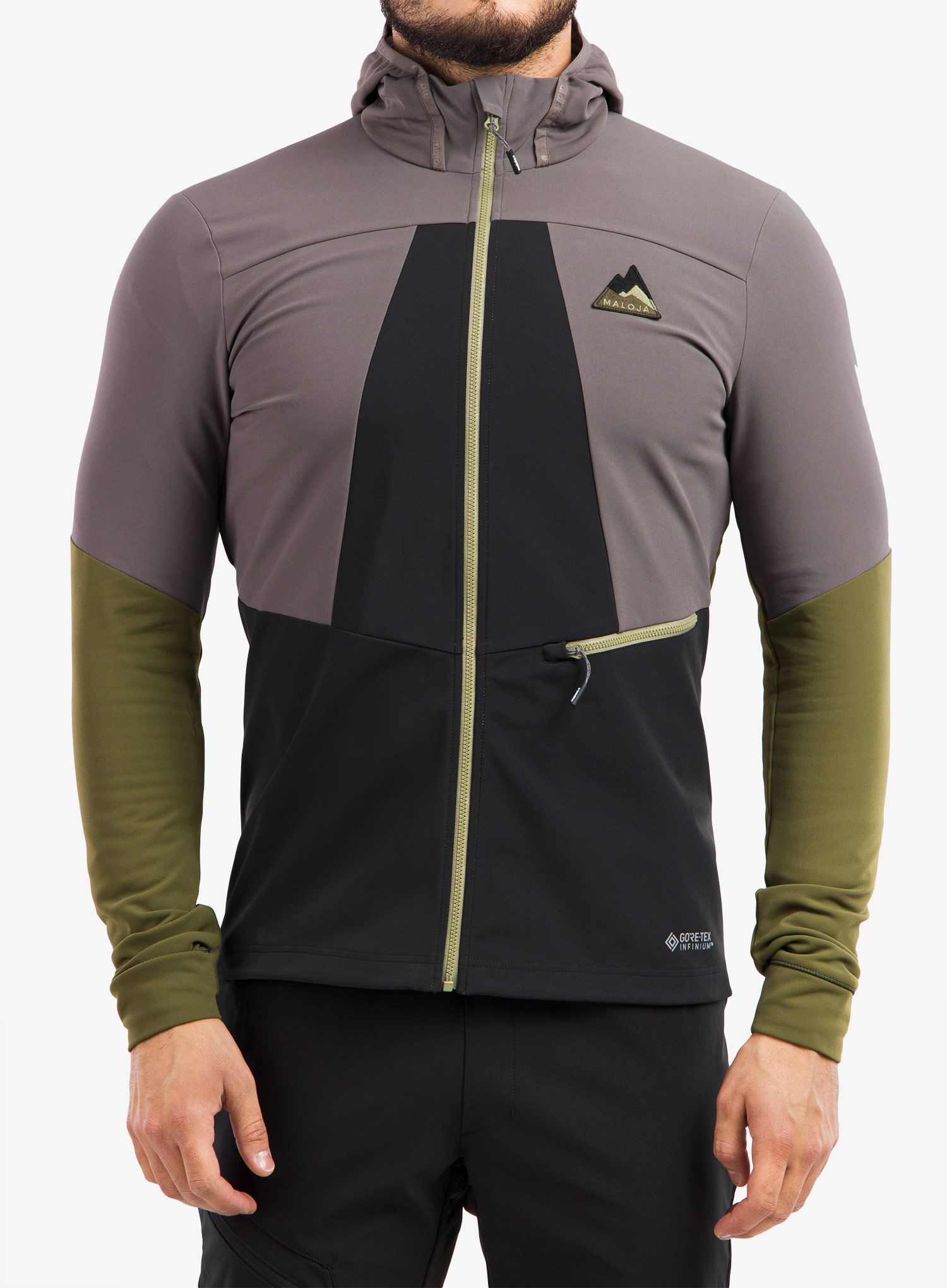 Softshell jakna Maloja Auerhahn - stone multi