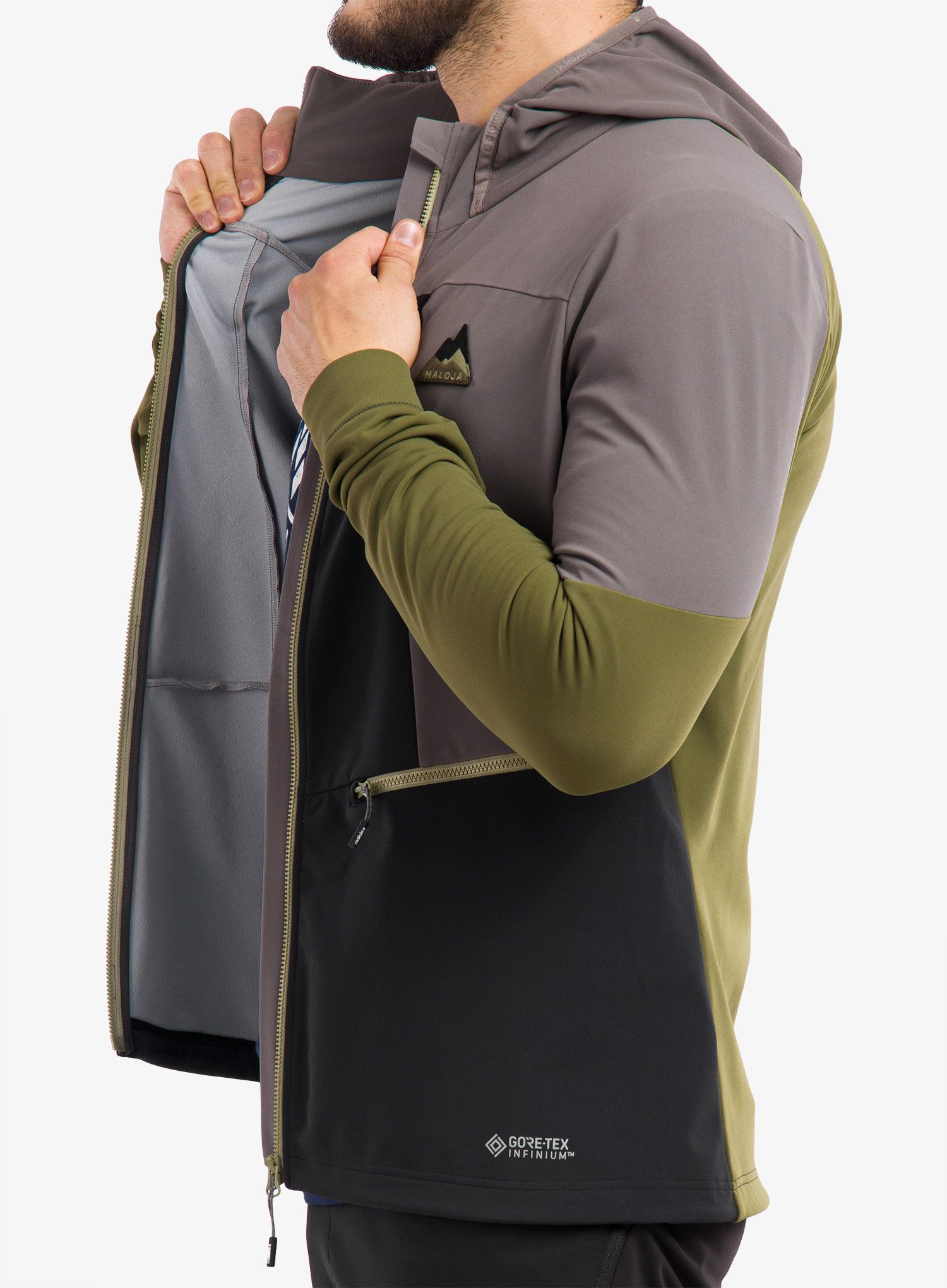 Softshell jakna Maloja Auerhahn - stone multi
