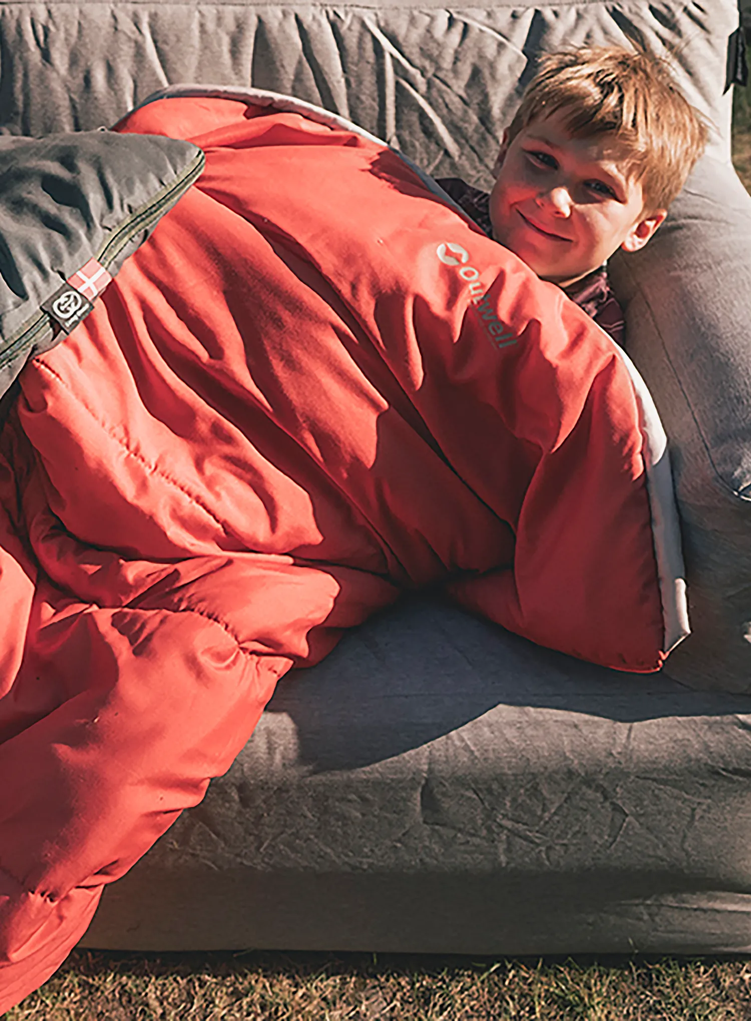 Dječja vreća za spavanje Outwell Champ Kids (130 cm) - burnt red