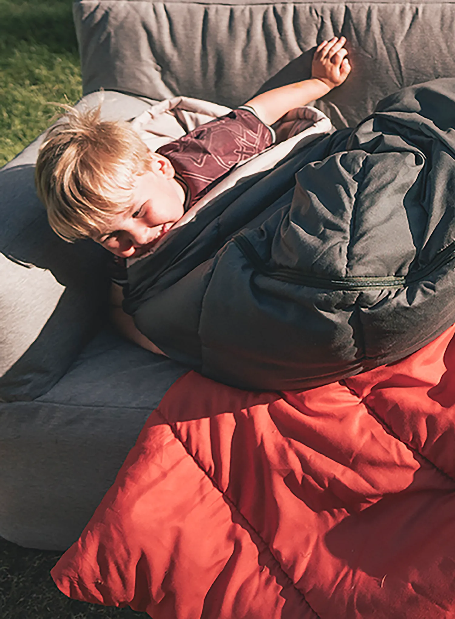 Dječja vreća za spavanje Outwell Champ Kids (130 cm) - forest green