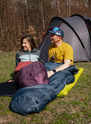 Sintetička vreća za spavanje Alpinus Fiber Pro 1500 - navy